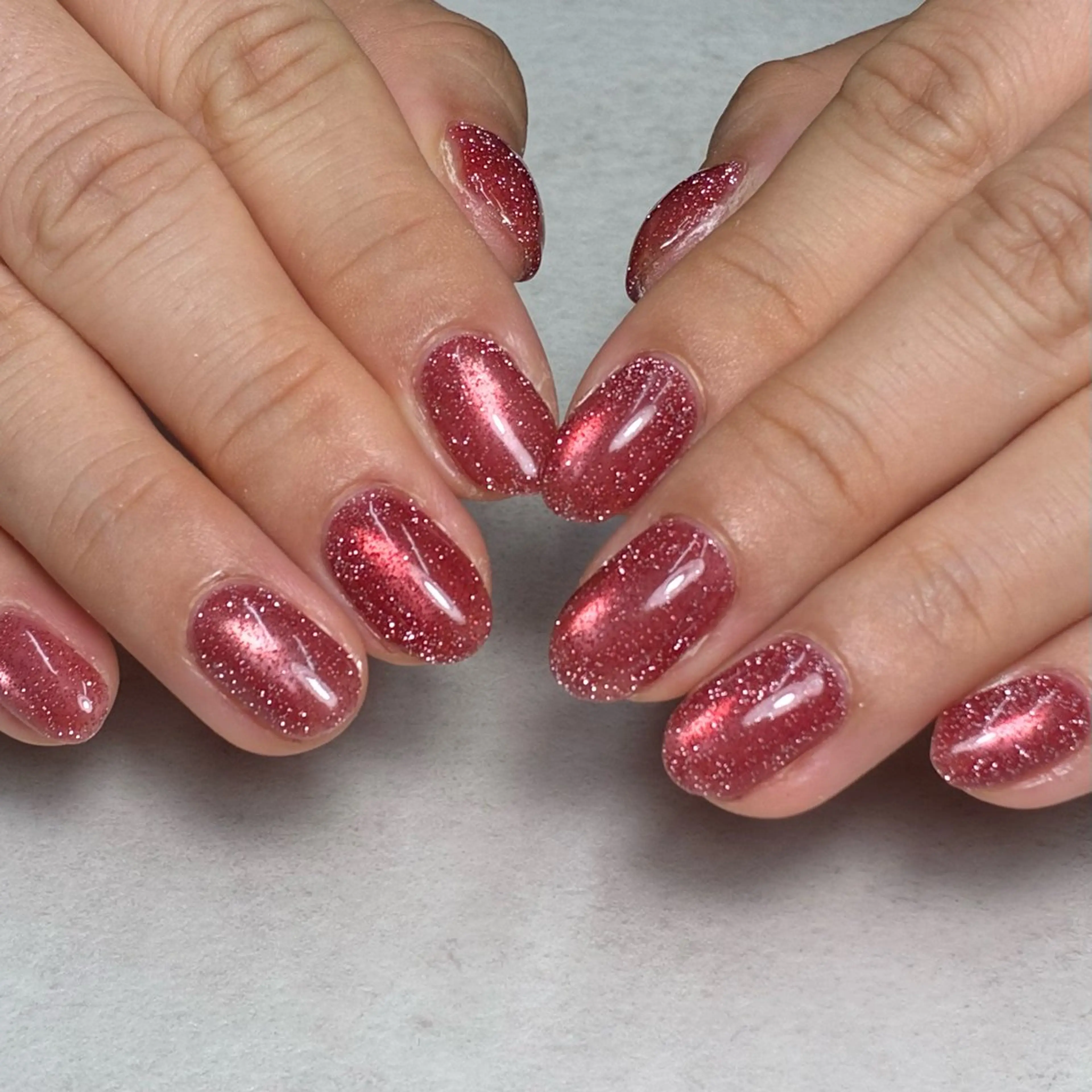 ネイル 赤色 ハンドネイル mumjyu所属・mumjyu MIKAのネイルデザイン