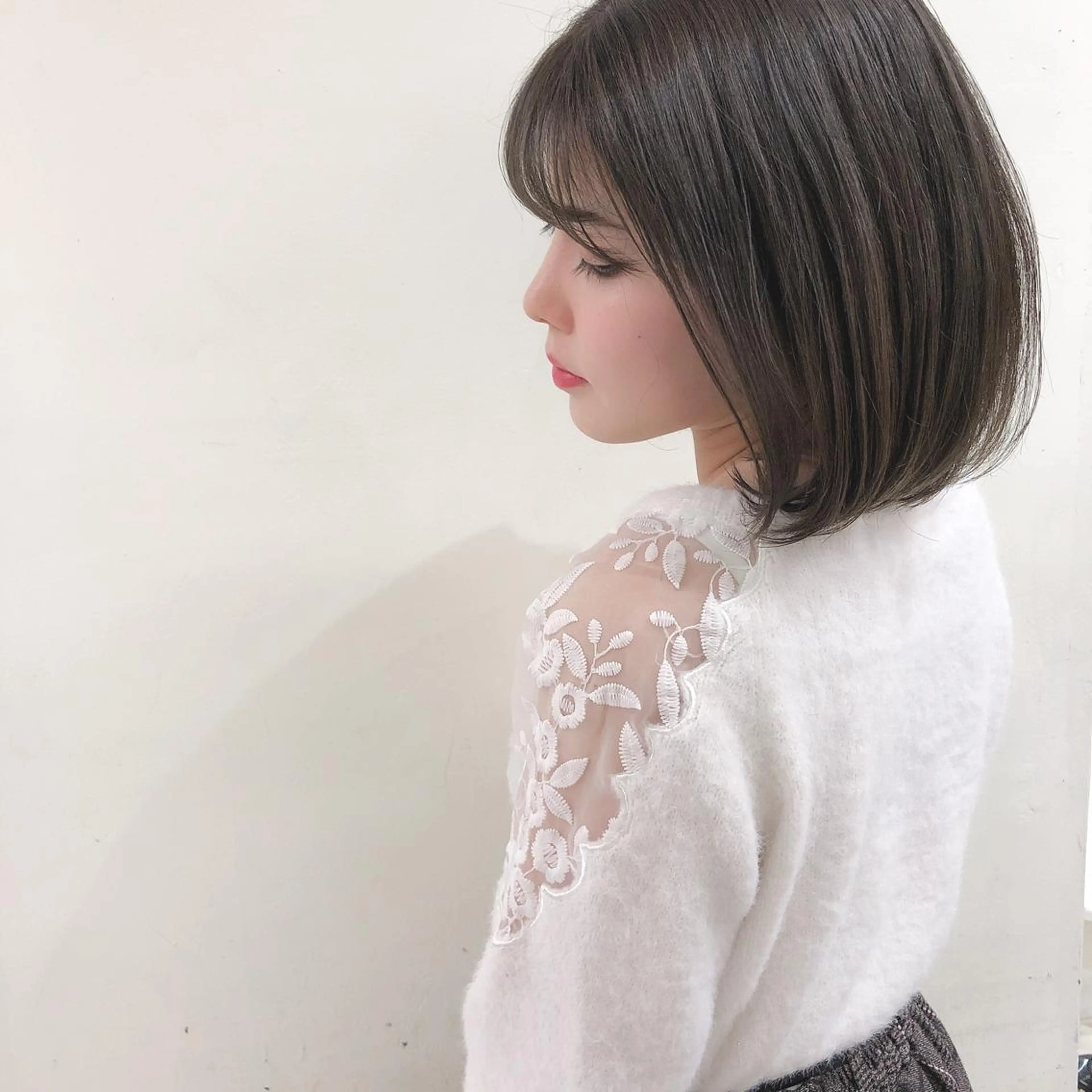 ショート カラー カット ボブ/パーマ 古家 佑真のヘアスタイル