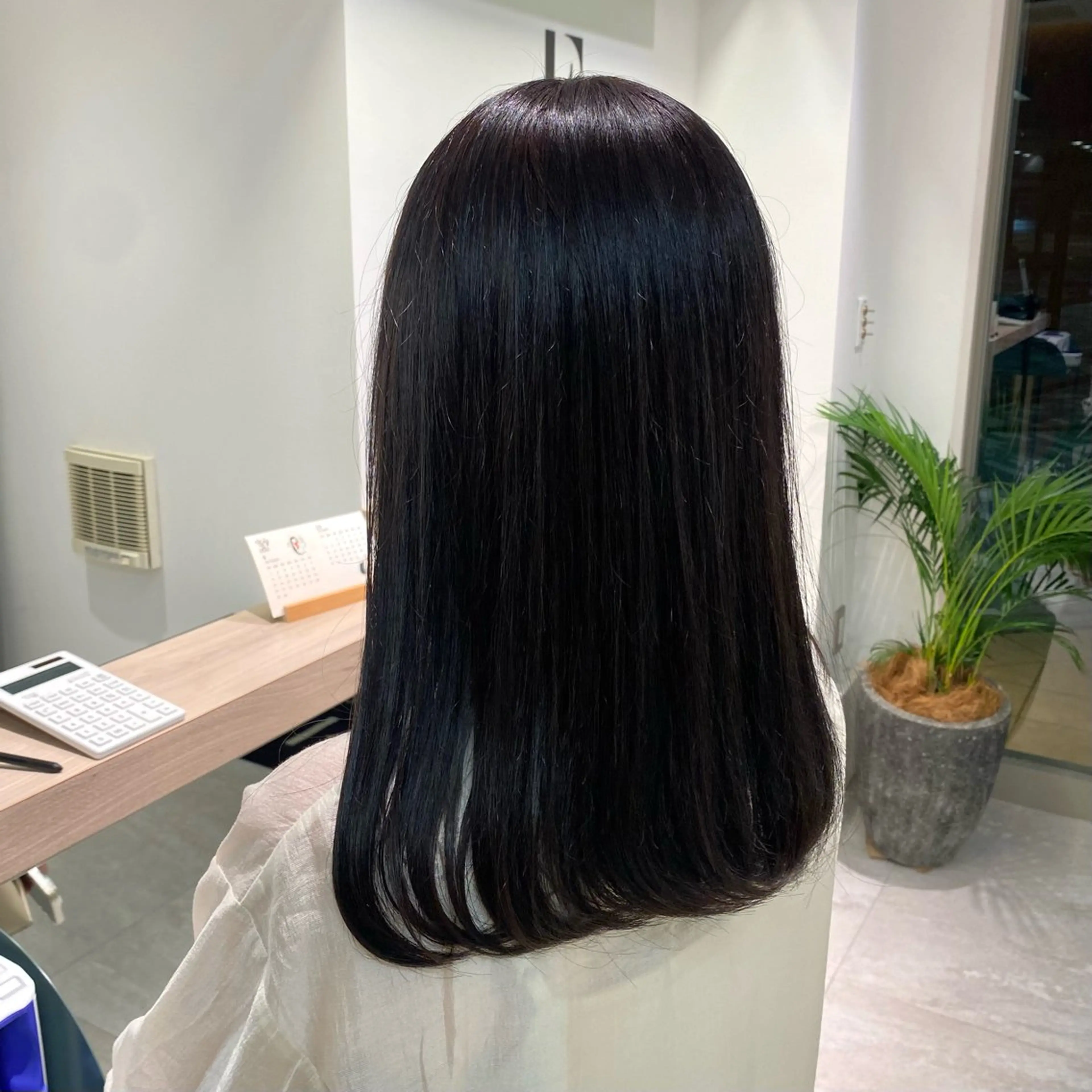 セミロング カットカラーパーマ 募集／Otohaのヘアスタイル