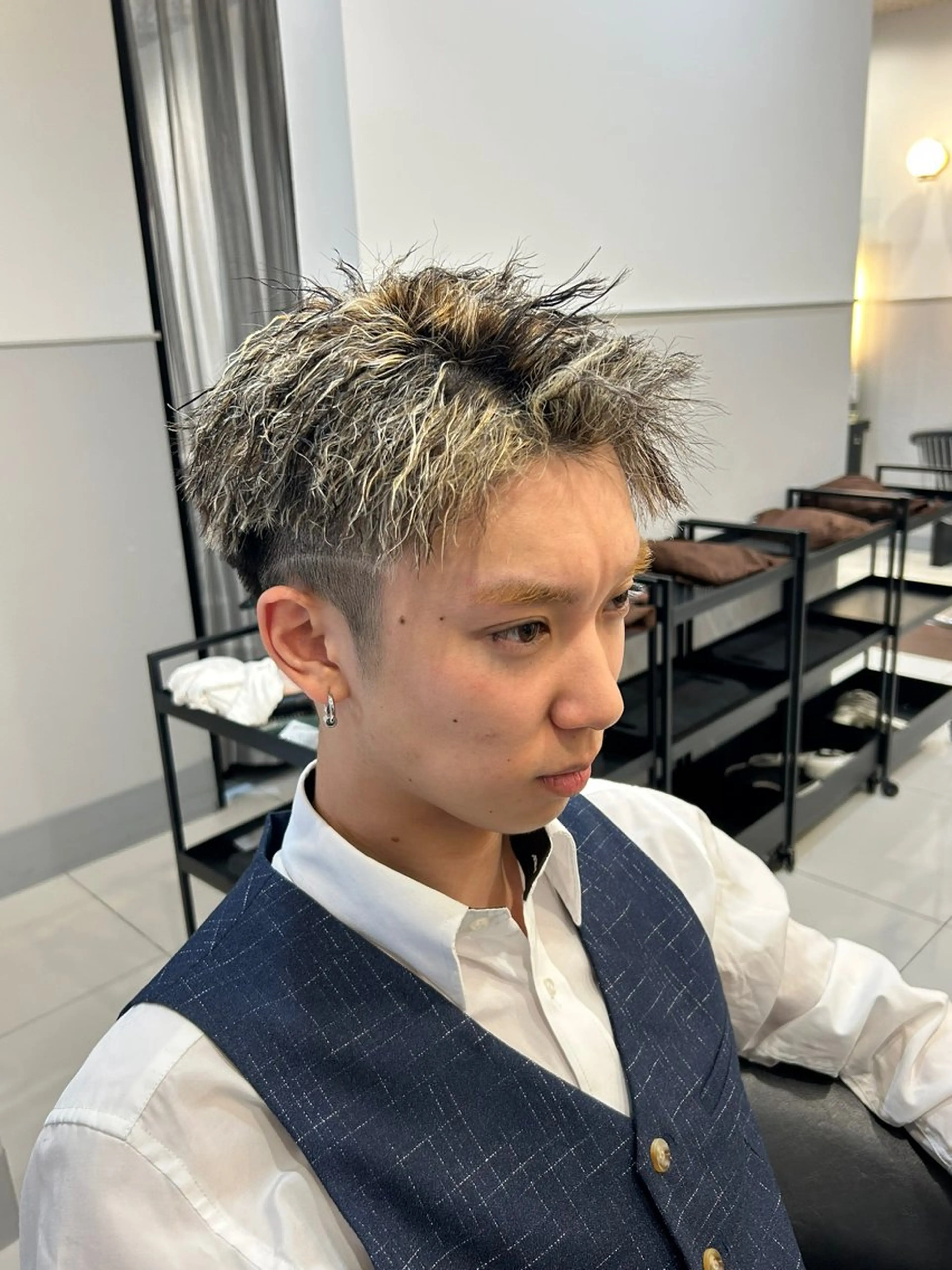 カラー パーマ メンズ 畑 雄貴のヘアスタイル