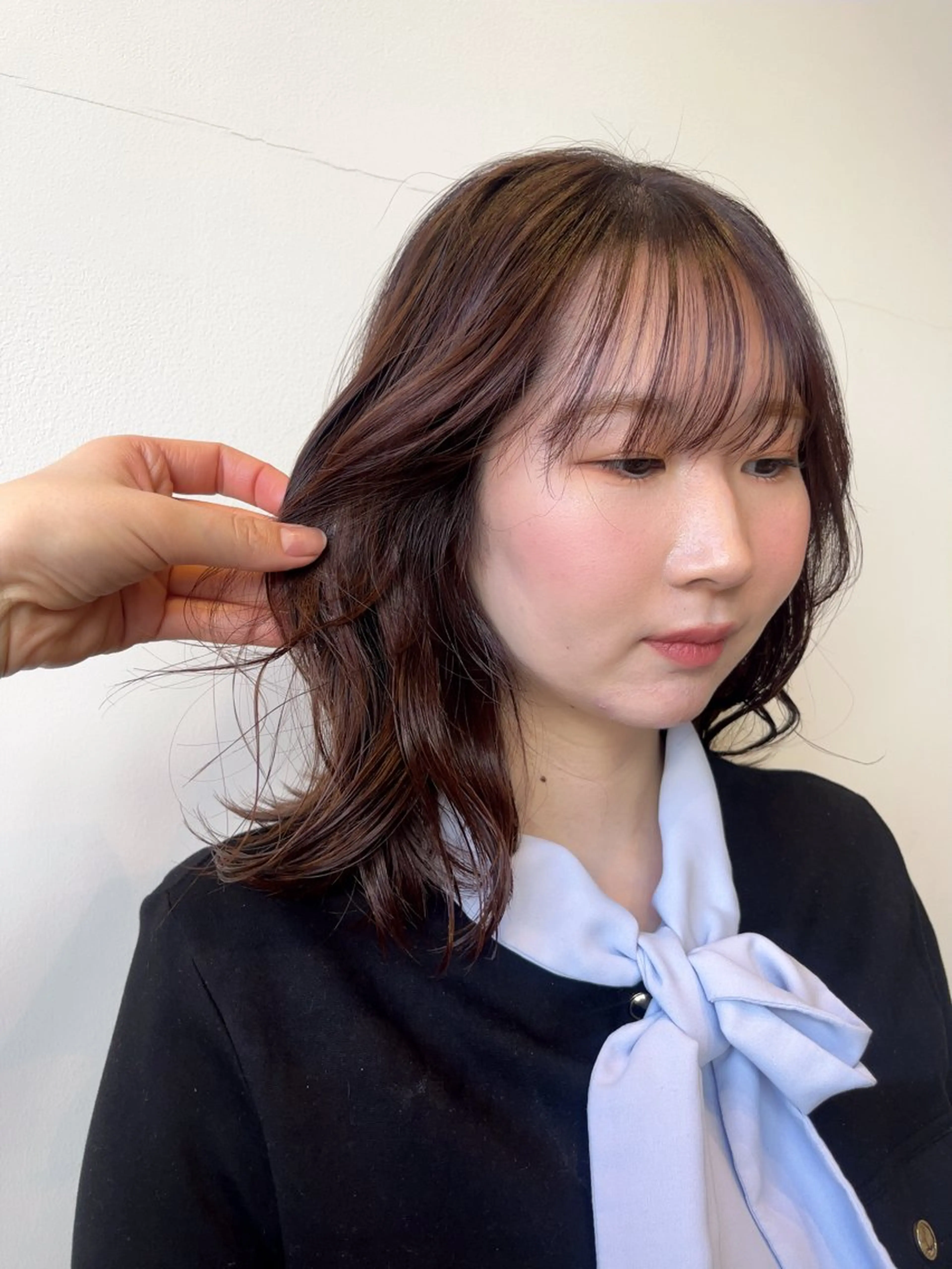 セミロング カラー ヘアカラー 暖色カラー/似合わせ カット/名古屋/辻のヘアスタイル