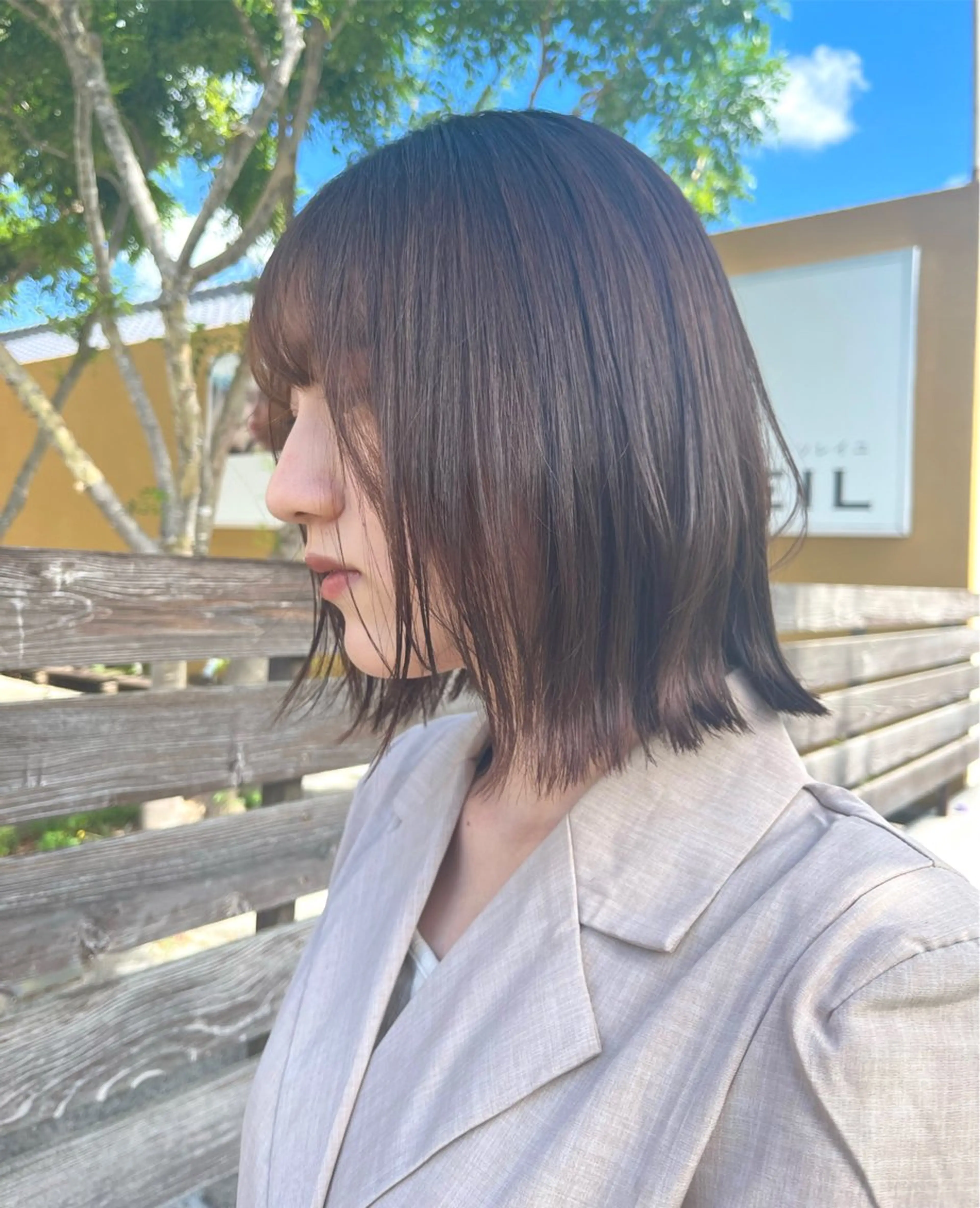 ショート カラー パーマ ヘアアレンジ ちひろ /似合わせカラーのヘアスタイル