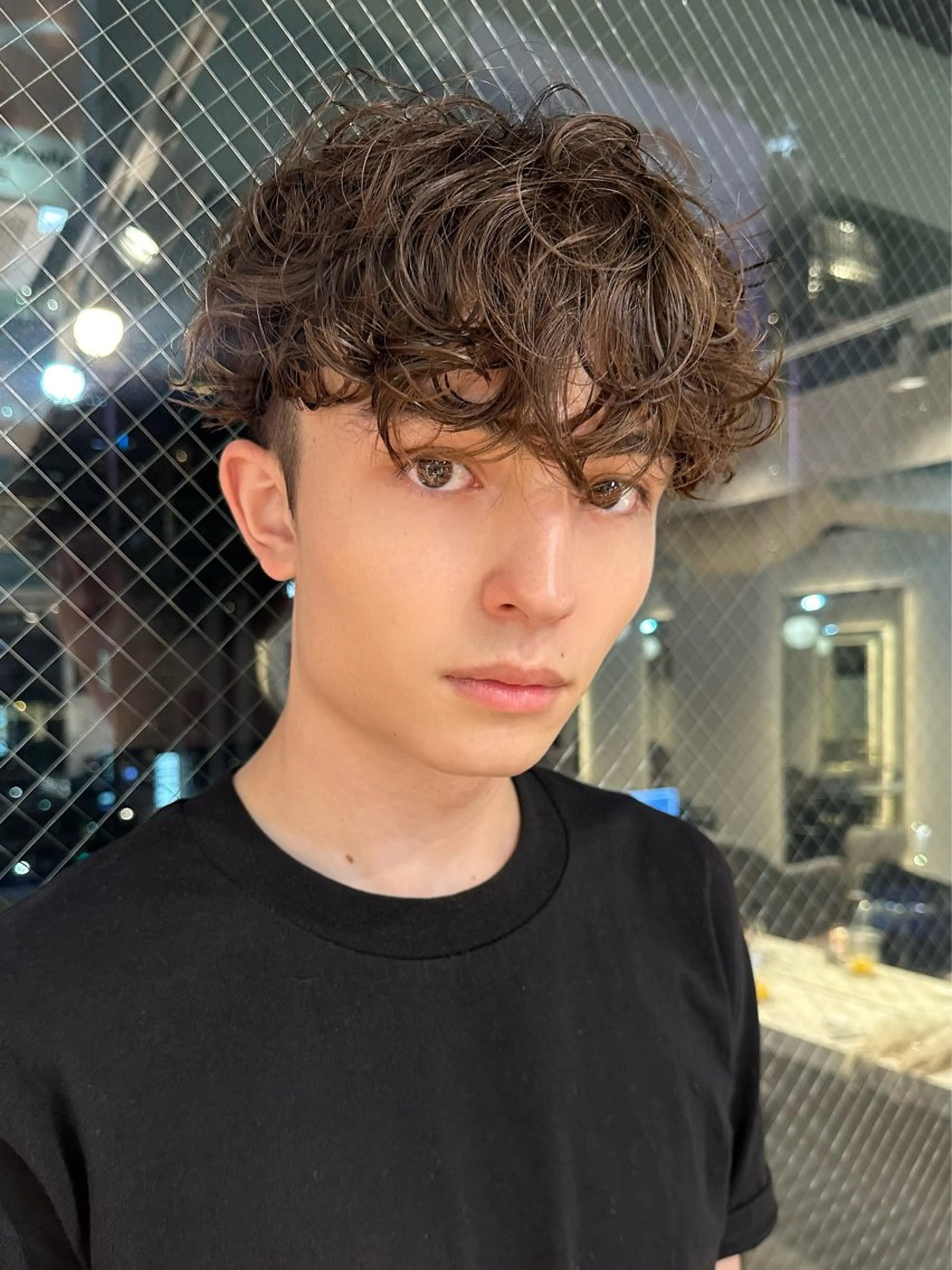 パーマ メンズ カット パーマ 渋谷/メンズパーマ/ ミディアム/田代昂平のヘアスタイル