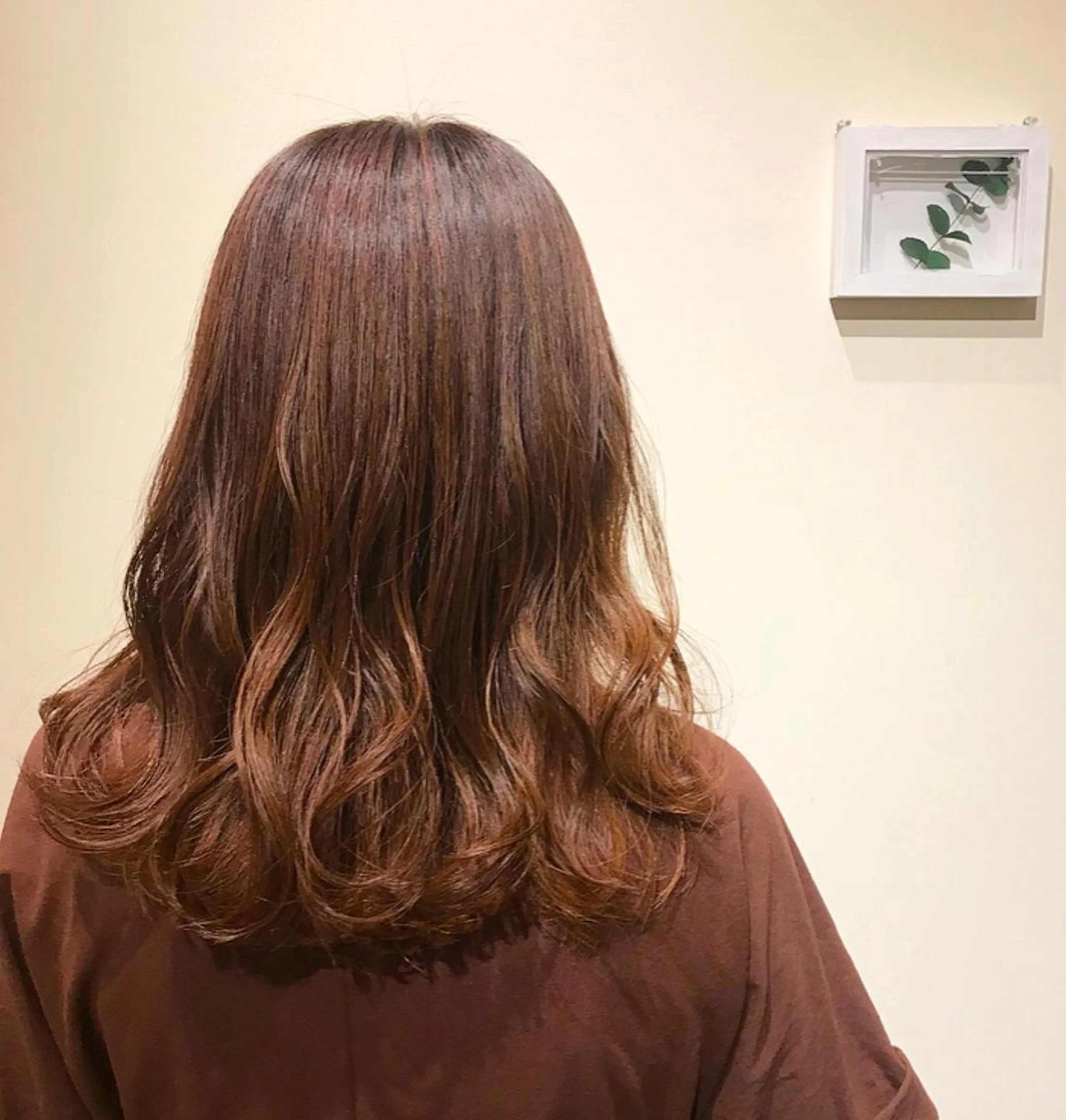 セミロング カラー ヘアカラー トリートメント 🌈🌸あおき みちる🌟💗のヘアスタイル