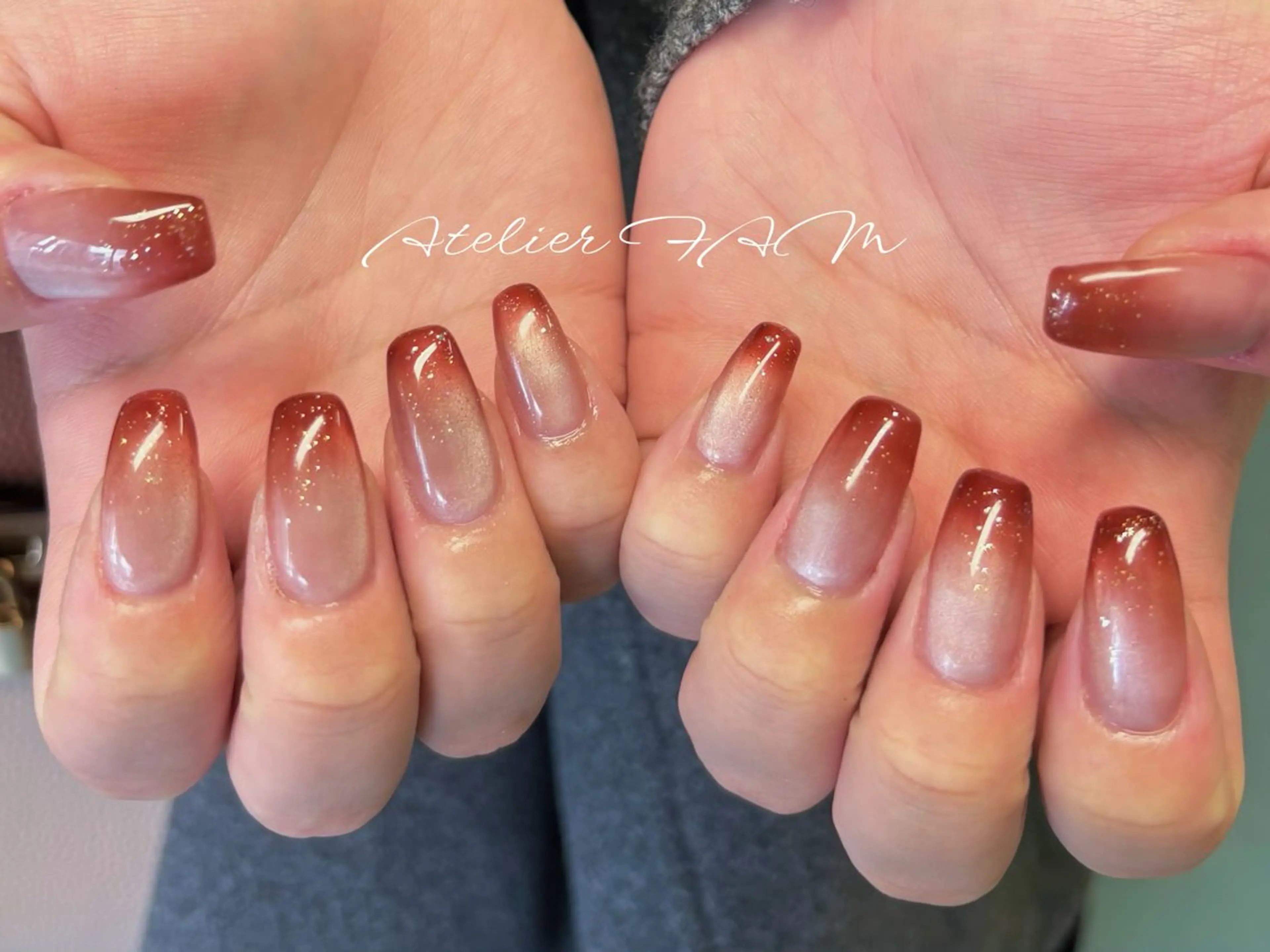 セミロング ハンドネイル nail&eyelashsalon atelier fam上本町店所属・アトリエ FAMのネイルデザイン