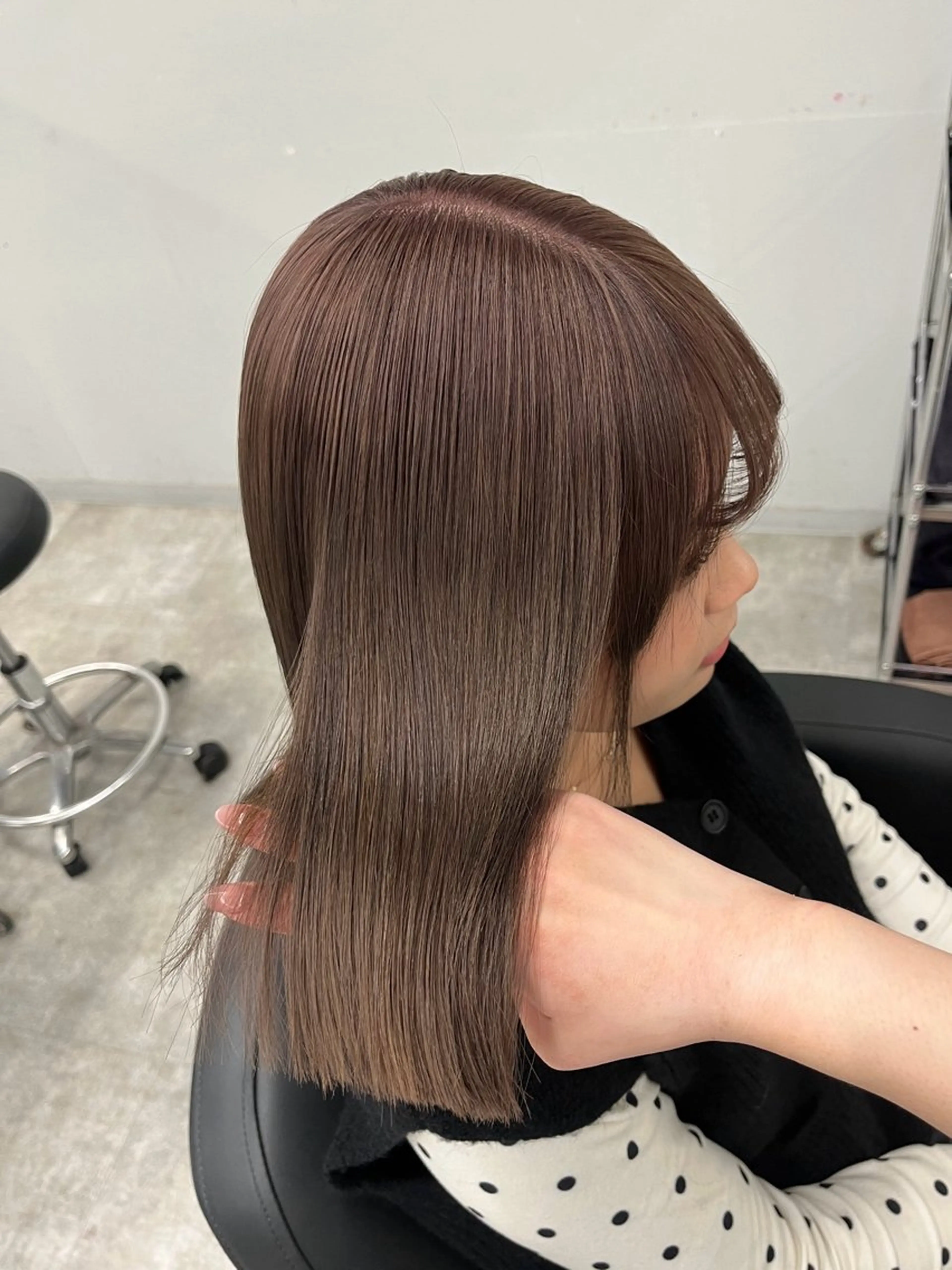 セミロング ヘアカラー LINDO TOKYO所属・ミルクティー /asumi♡のヘアスタイル