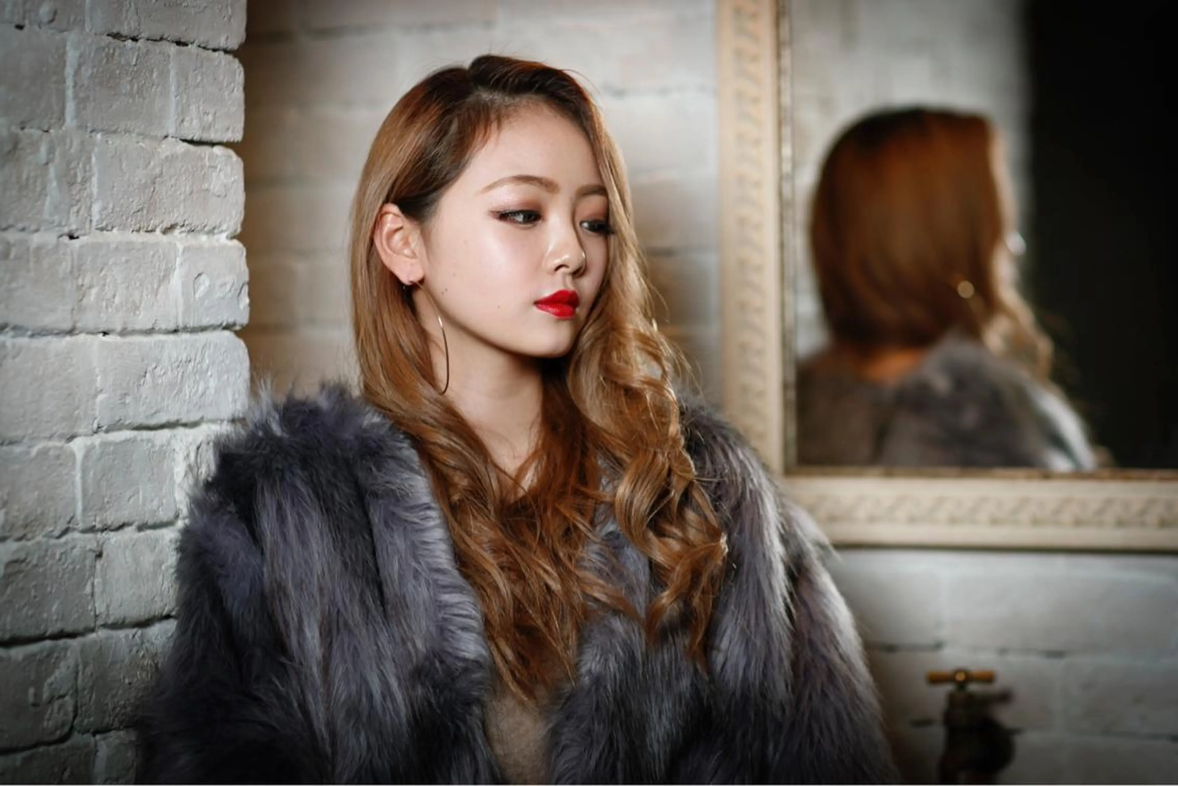 ロング カラー ヘアカラー トリートメント 韓国ヘア🇰🇷 RYOTAのヘアスタイル