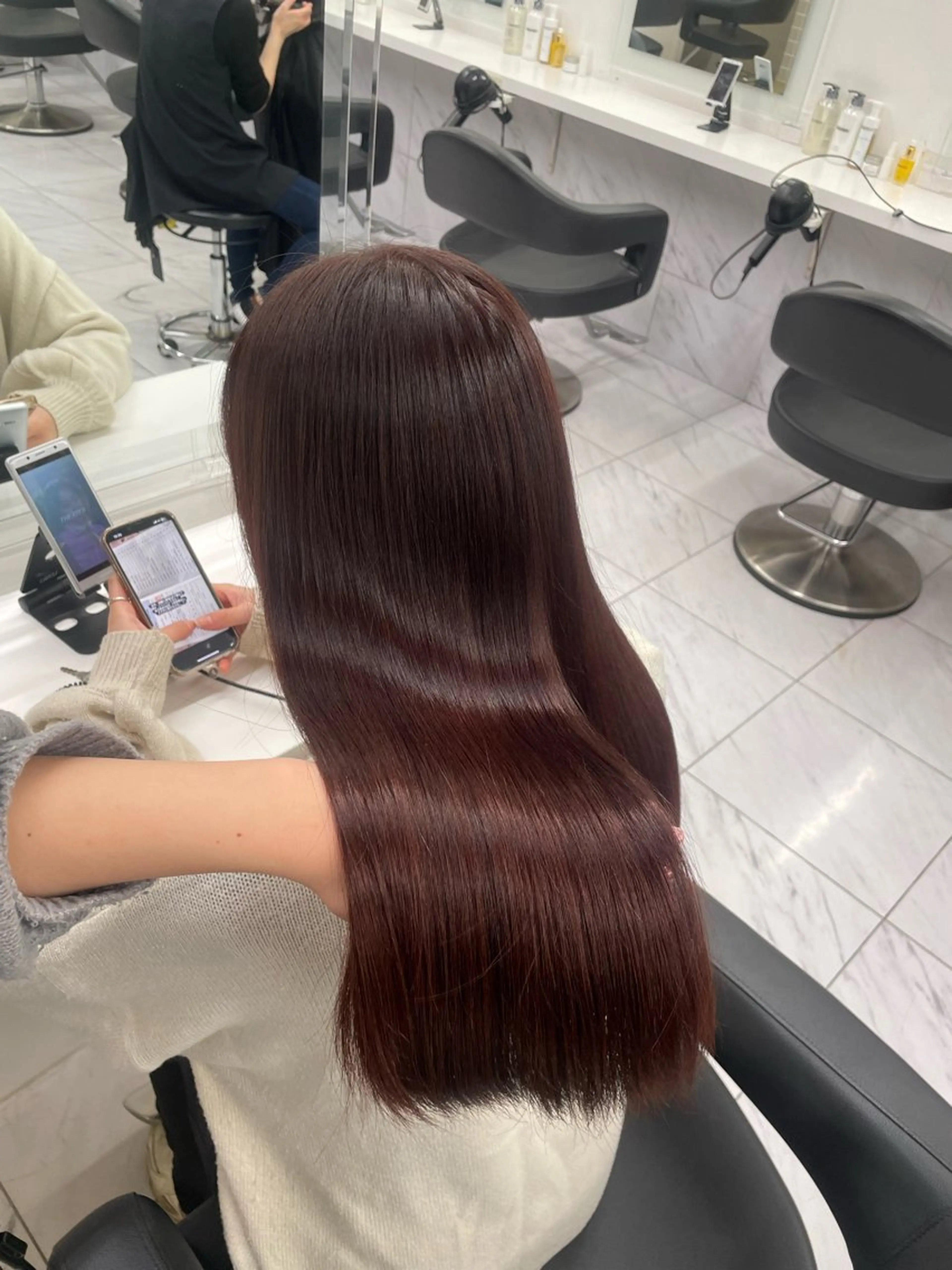 ロング カラー ヘアアレンジ ヘアカラー トリートメント ヘアセット 💗横浜美容室 💗HARUNAのヘアスタイル