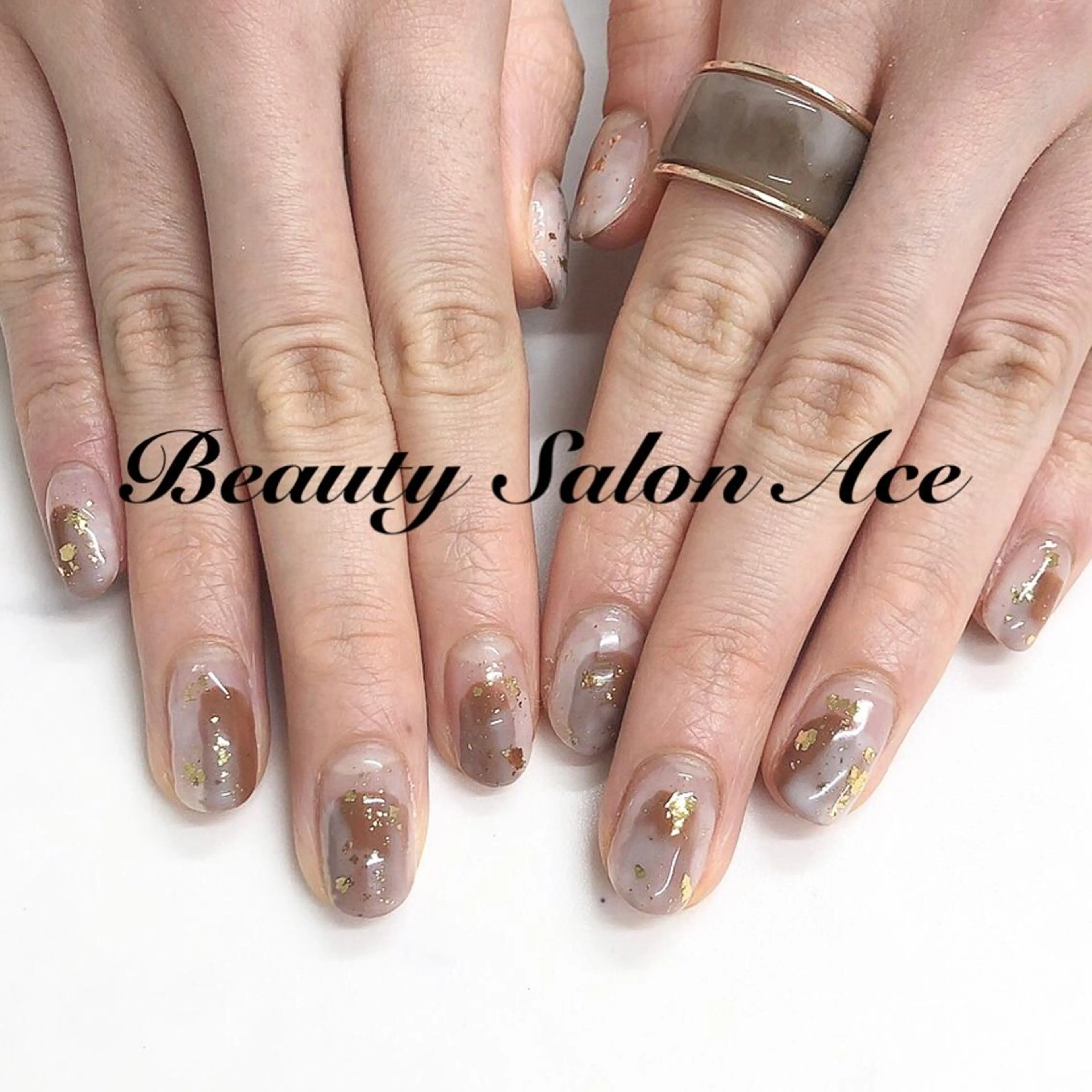 ネイル アートネイル 長さ出し ジェルネイル メンズネイル ニュアンスネイル Beauty Salon Ace（ネイルサロン　エース）所属・池袋フィルイン Ace♡長さだしのネイルデザイン