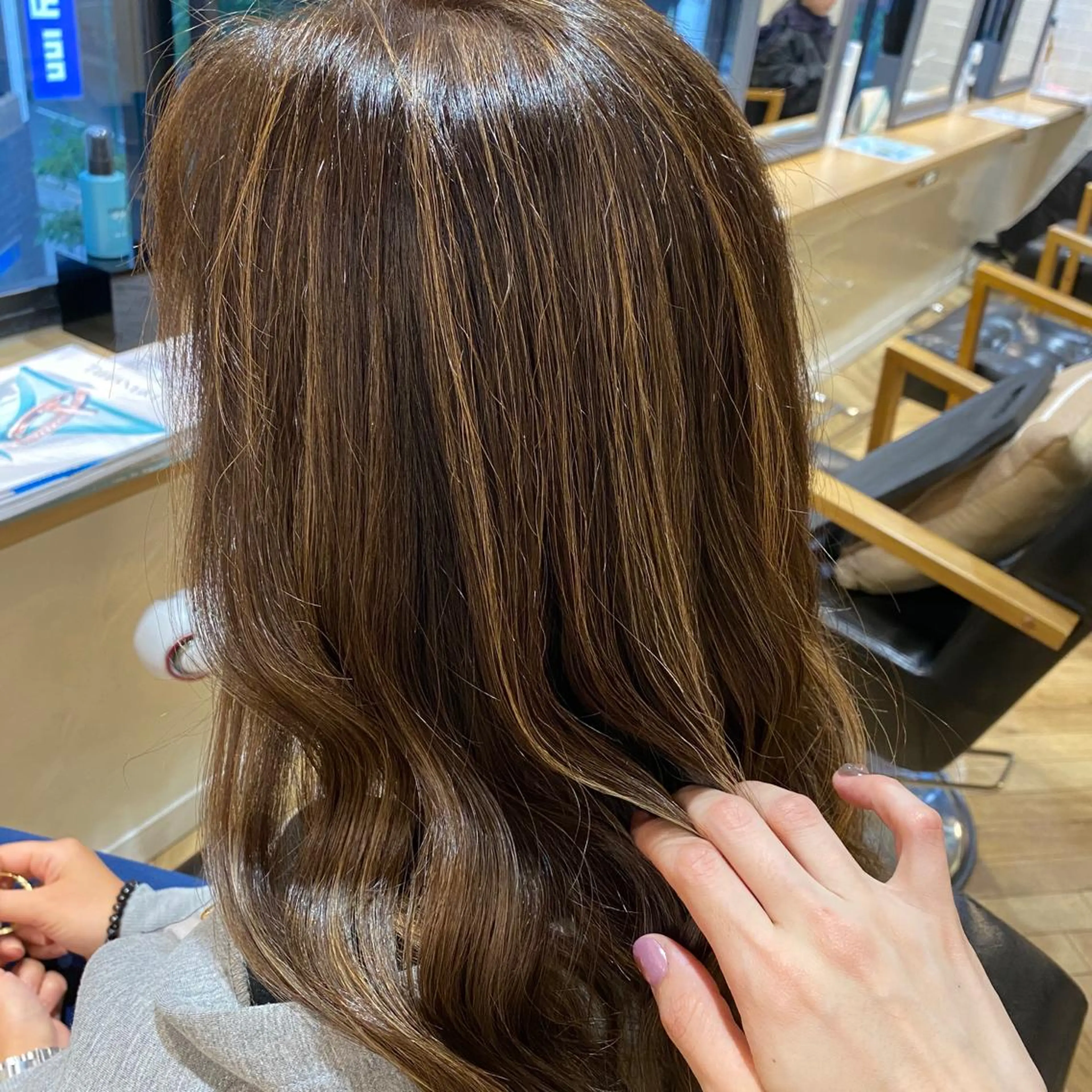 ロング カラー 艶カラー/韓国顔周り 🎀mamiのヘアスタイル