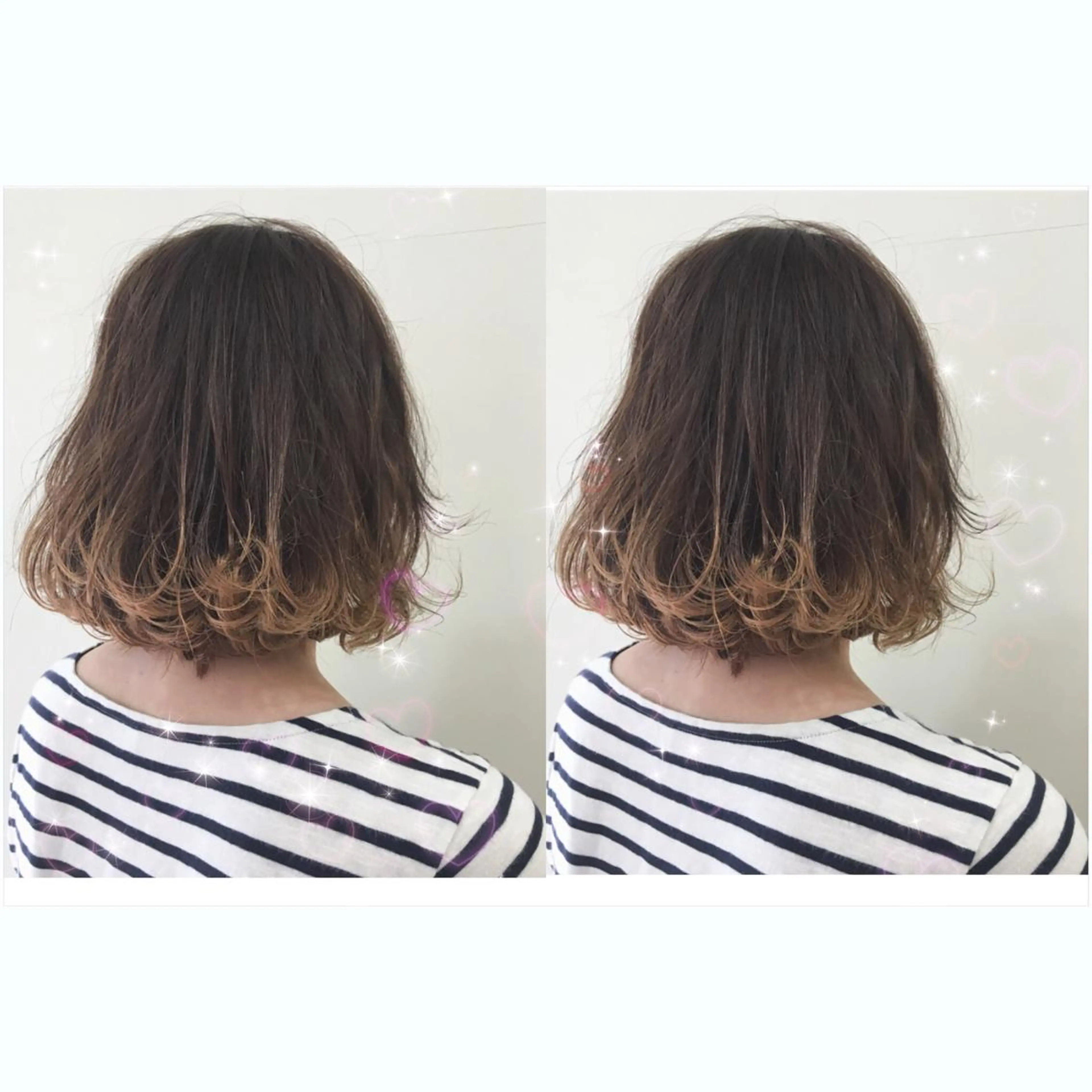 ミディアム カラー パーマ 代表🎀 ふわモテ愛 され髪🩷yumiのヘアスタイル