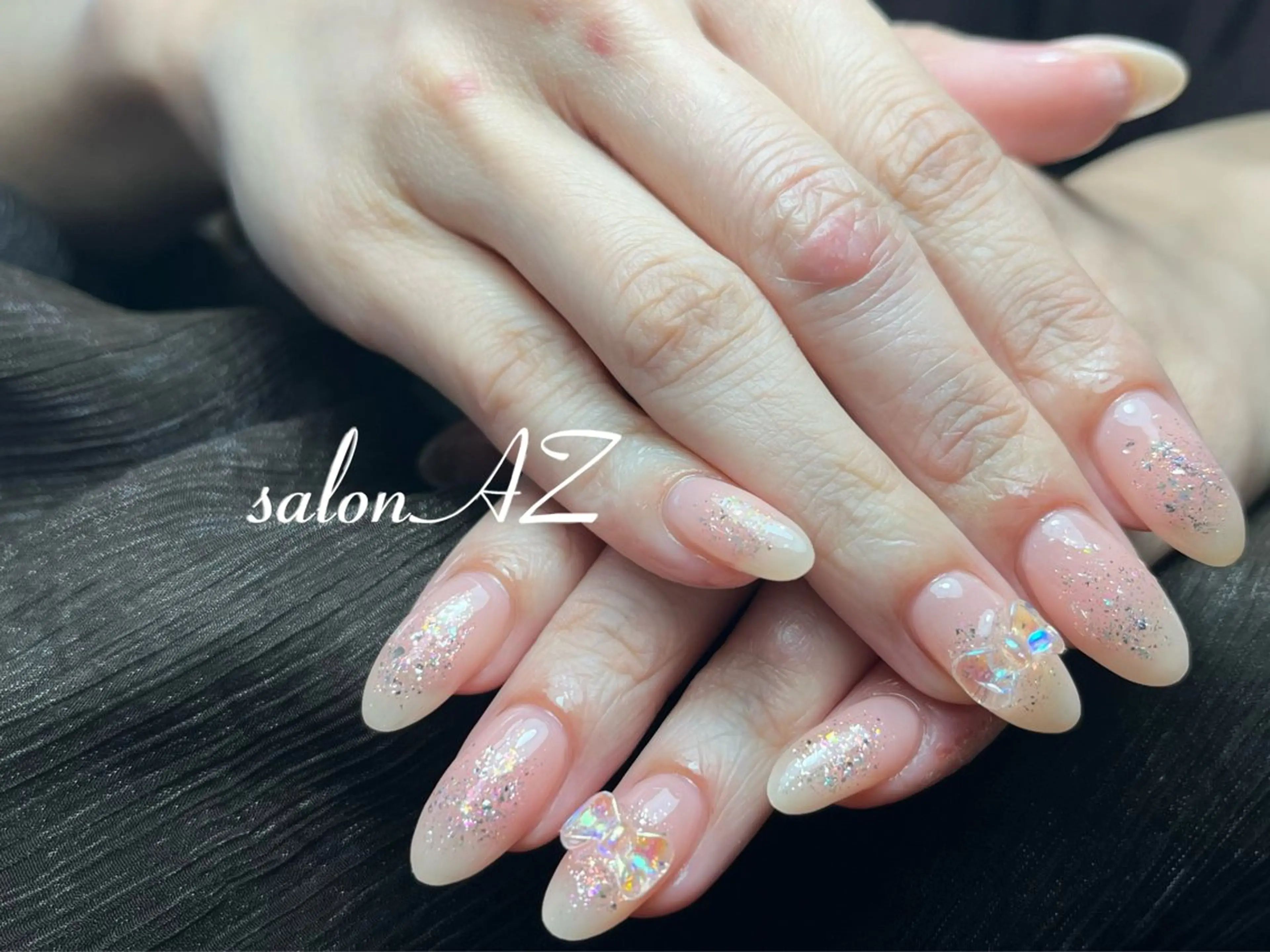 ネイル 長さ出し フットネイル フレンチネイル マグネットネイル ニュアンスネイル ハンドネイル salon AZのネイルデザイン