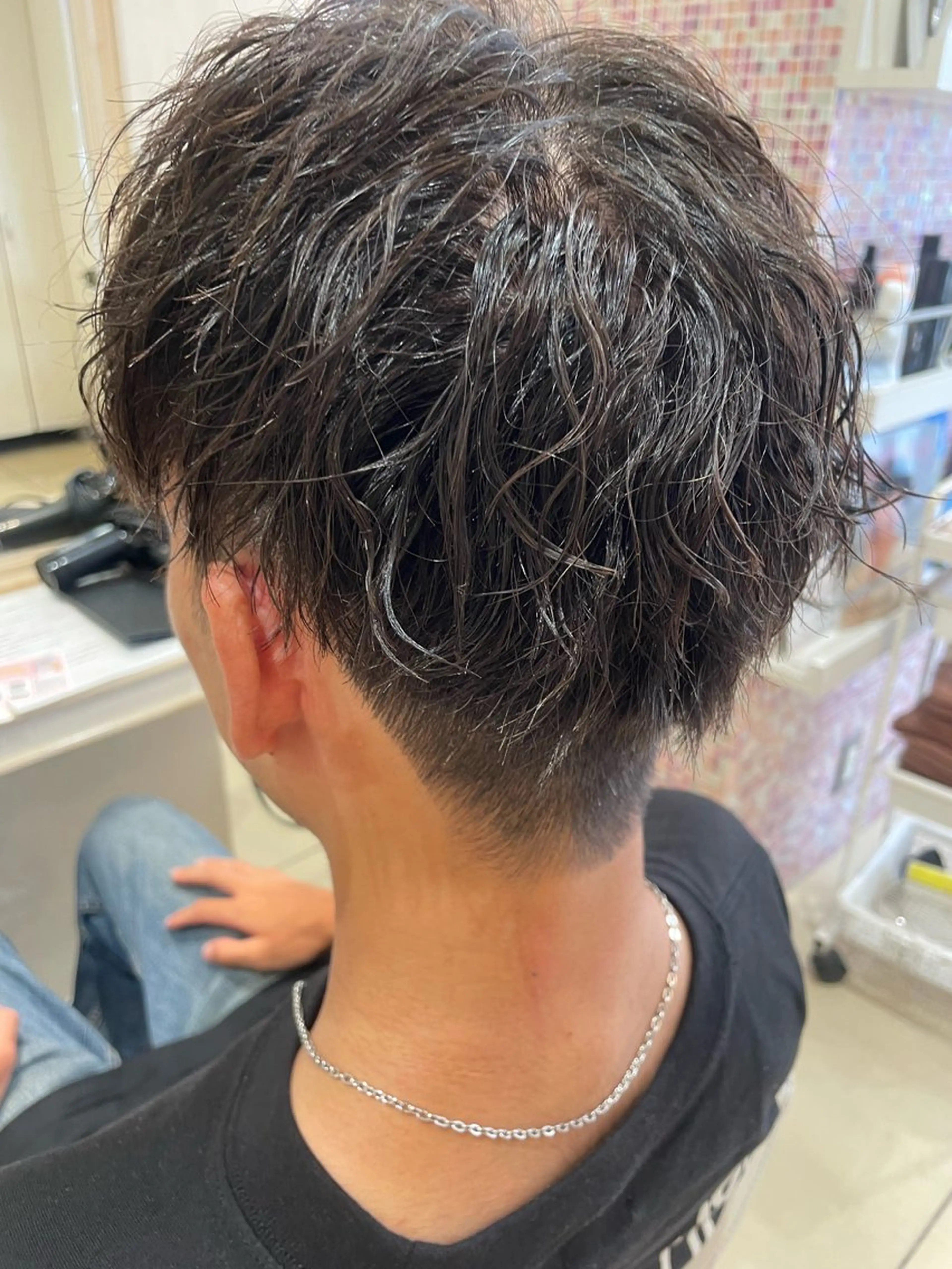 ショート パーマ メンズ カット パーマ 韓国ヘアメイク🎀/ 縮毛矯正✨山本媛香のヘアスタイル