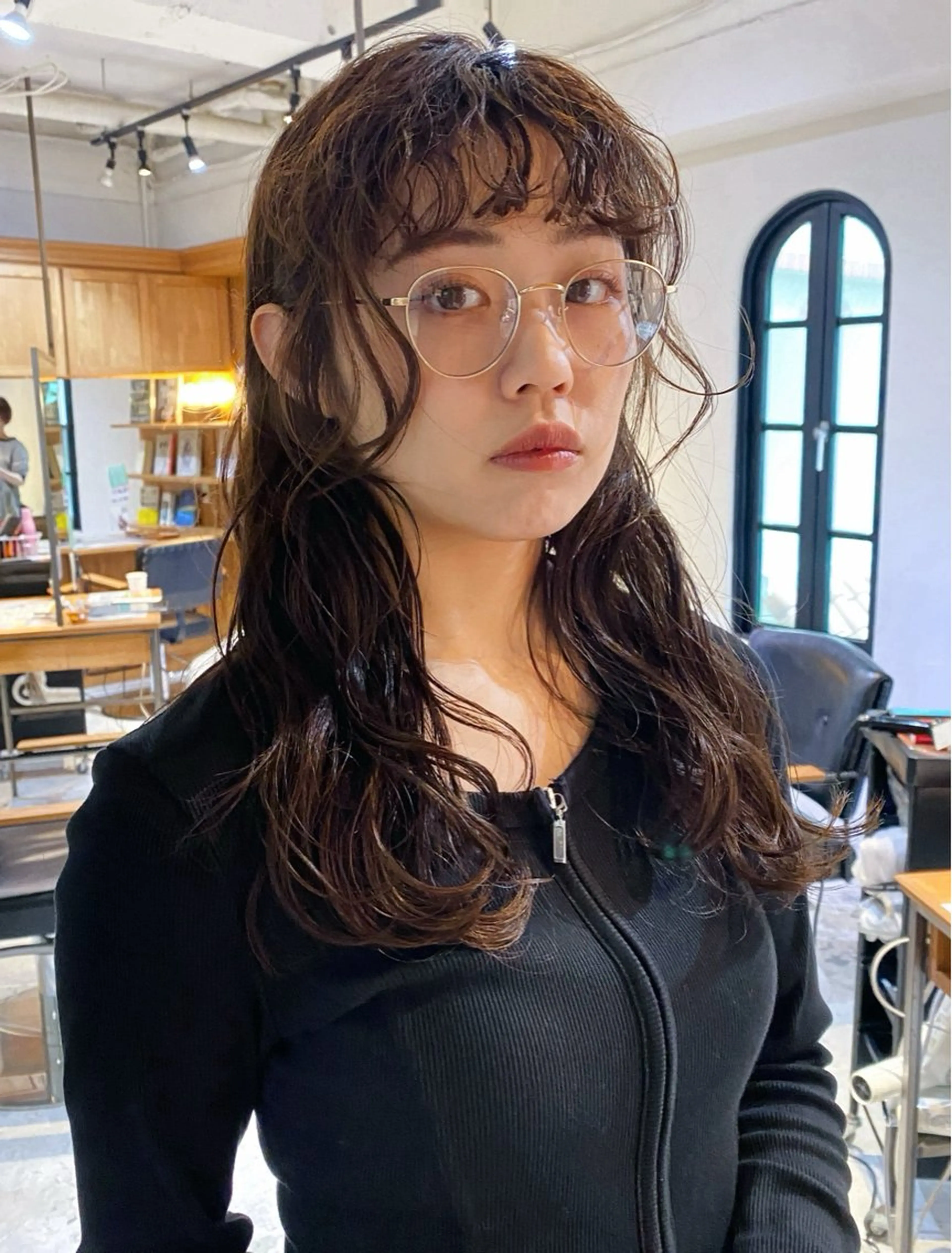 セミロング パーマ FERIA 緑地公園 ⭐️伏田愛奈⭐️のヘアスタイル