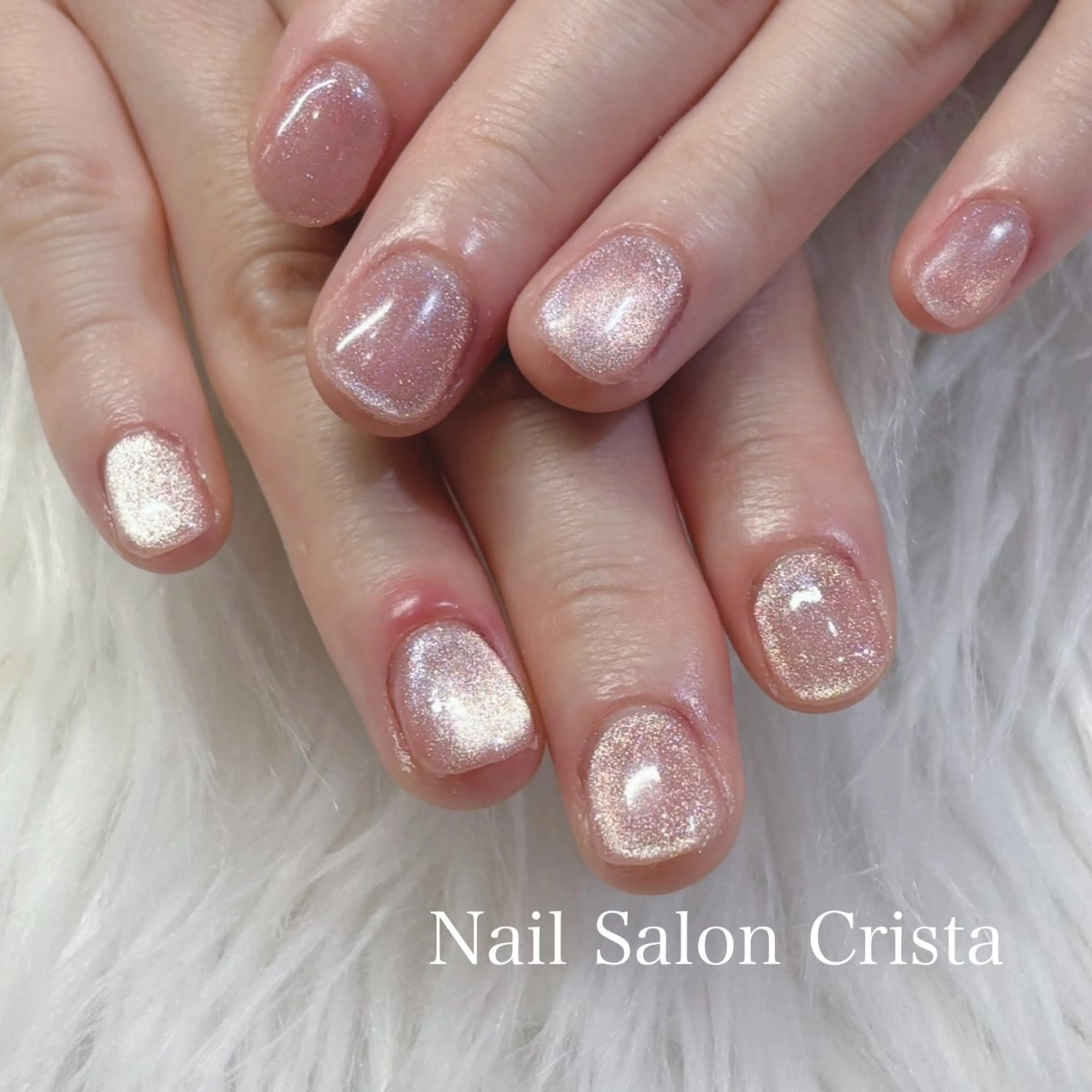 ネイル フットネイル ジェルネイル マグネットネイル オフィスネイル ワンカラーネイル ハンドネイル NAILSALON CRISTA所属・🤍CRISTA yui🤍のネイルデザイン