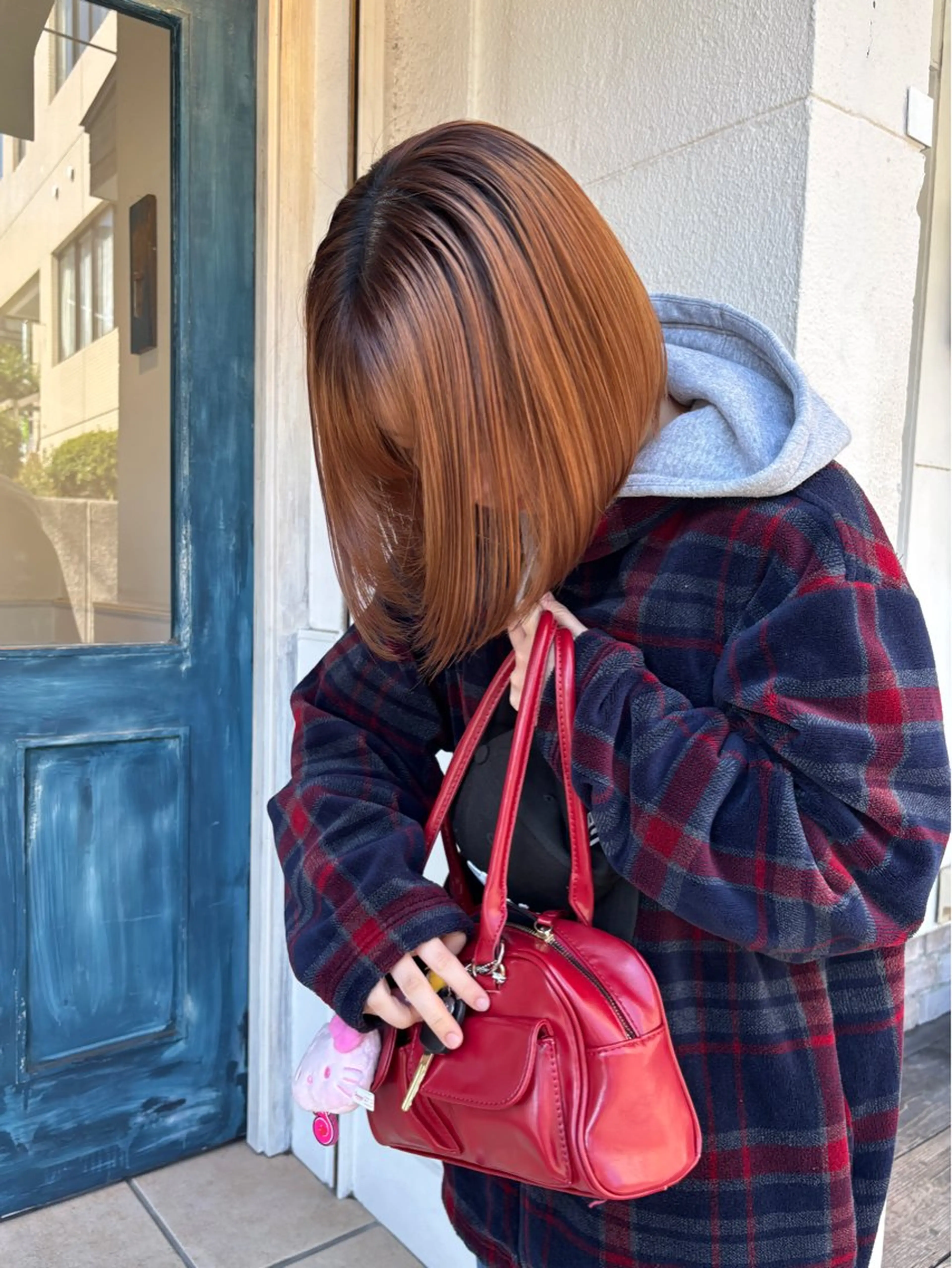 ミディアム saya🌿レイヤー カット/透明感カラーのヘアスタイル