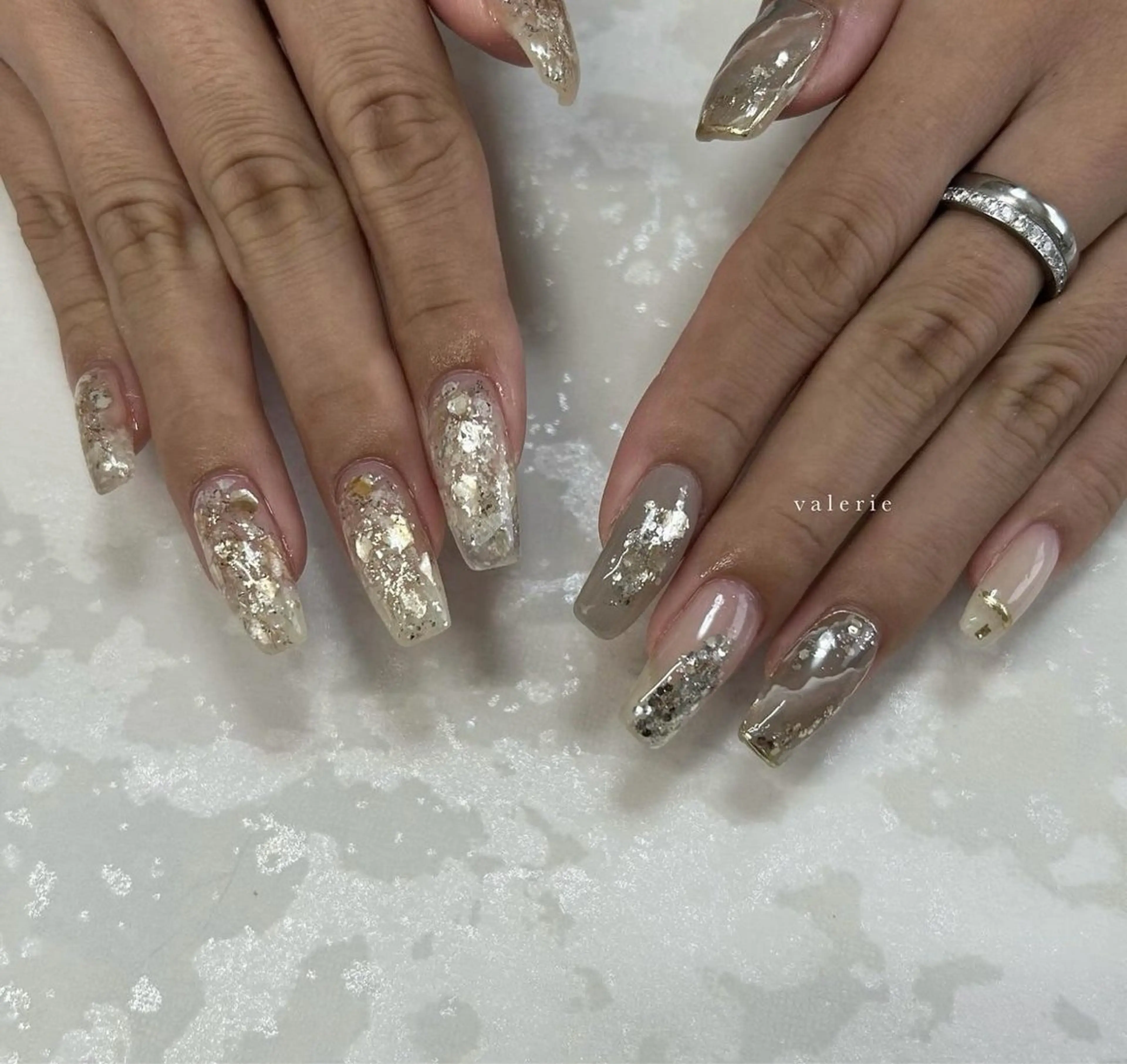 ロング private nailsalon valerie所属・valerie /  miyuのネイルデザイン