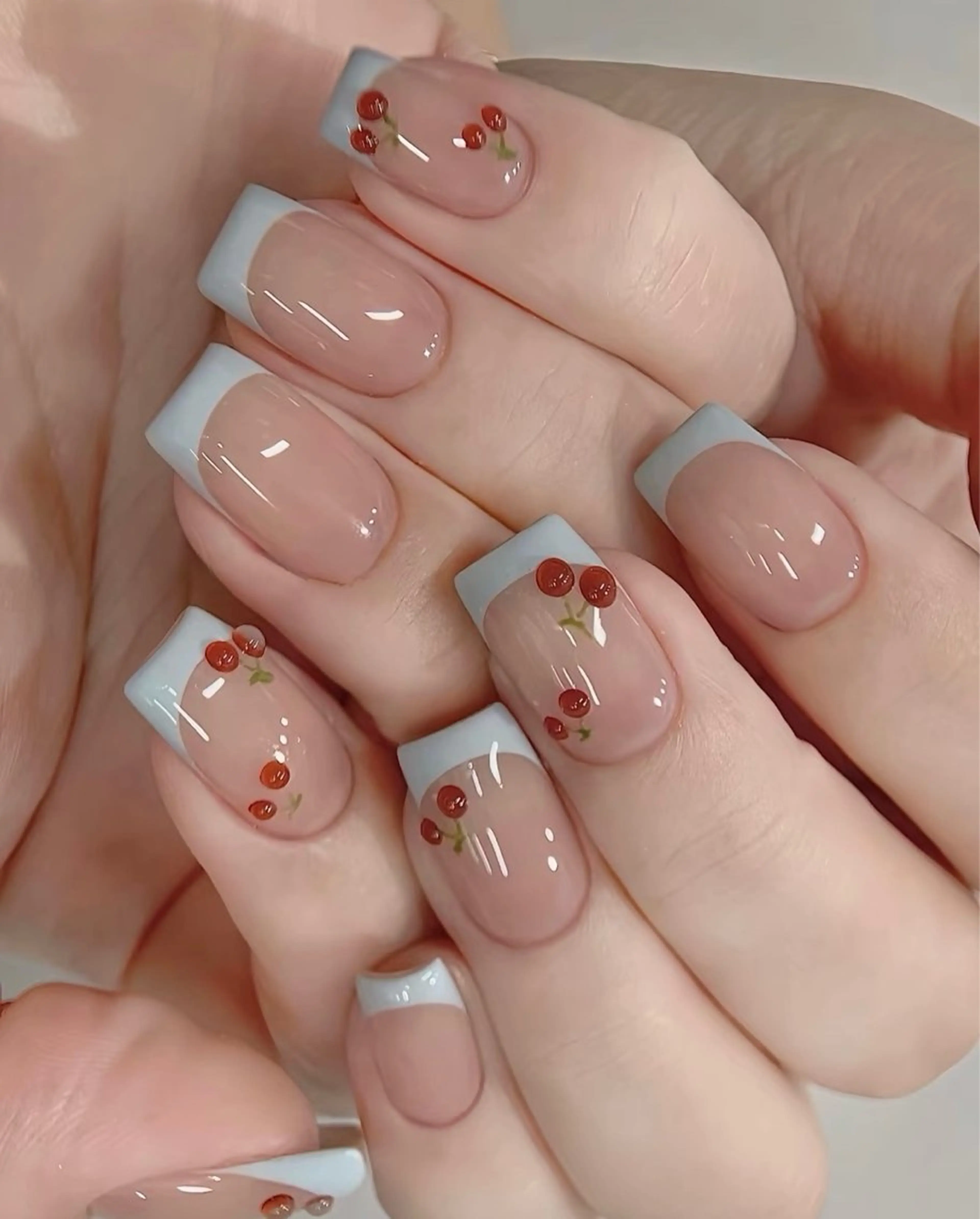 ネイル チークネイル 長さ出し フレンチネイル ガーリー 韓国ネイル sun nail池袋 モデル募集のネイルデザイン