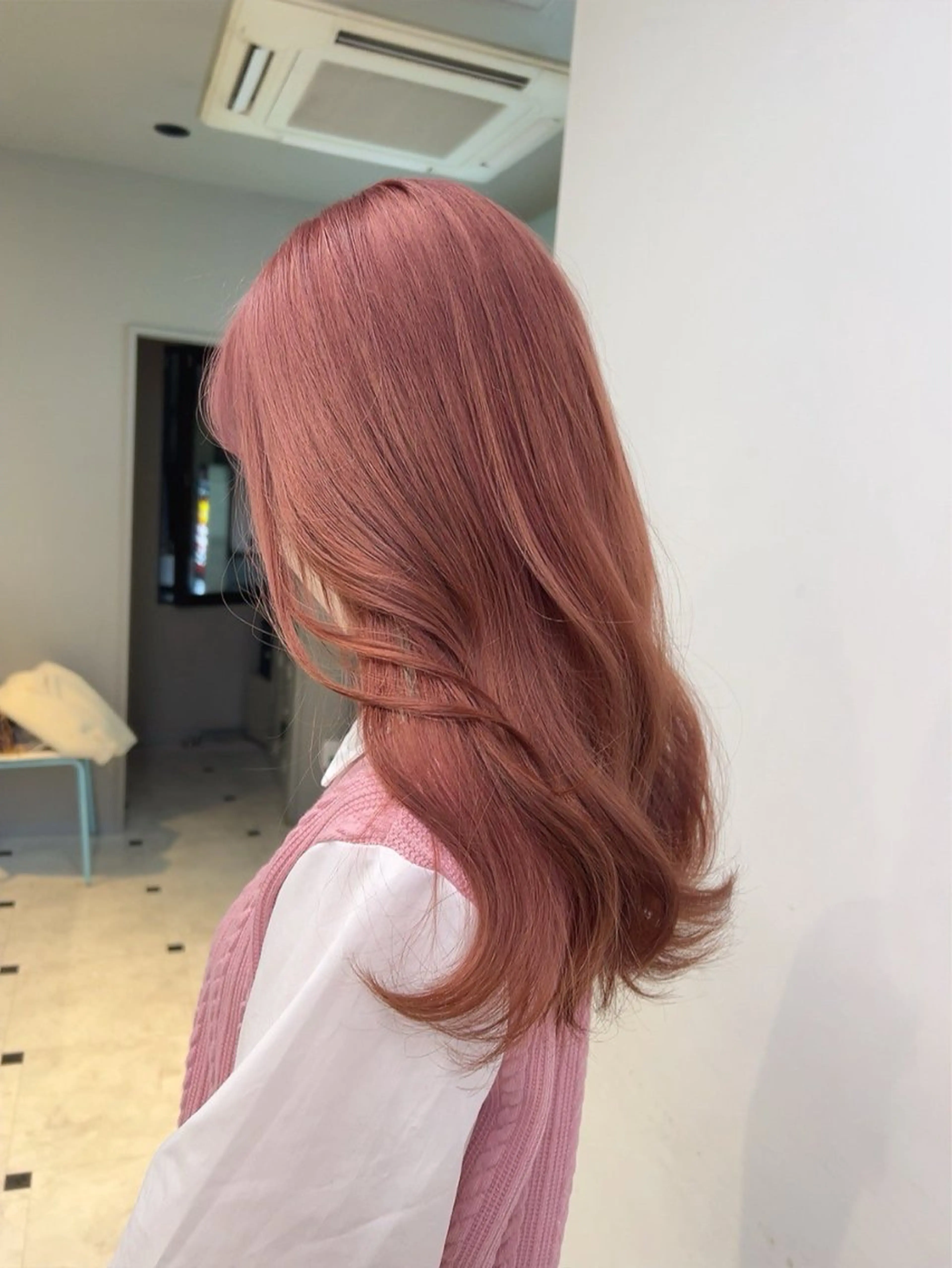 セミロング カラー ヘアアレンジ ヘアカラー トリートメント レイヤー/艶ベージュ /🎀Saki🎀のヘアスタイル