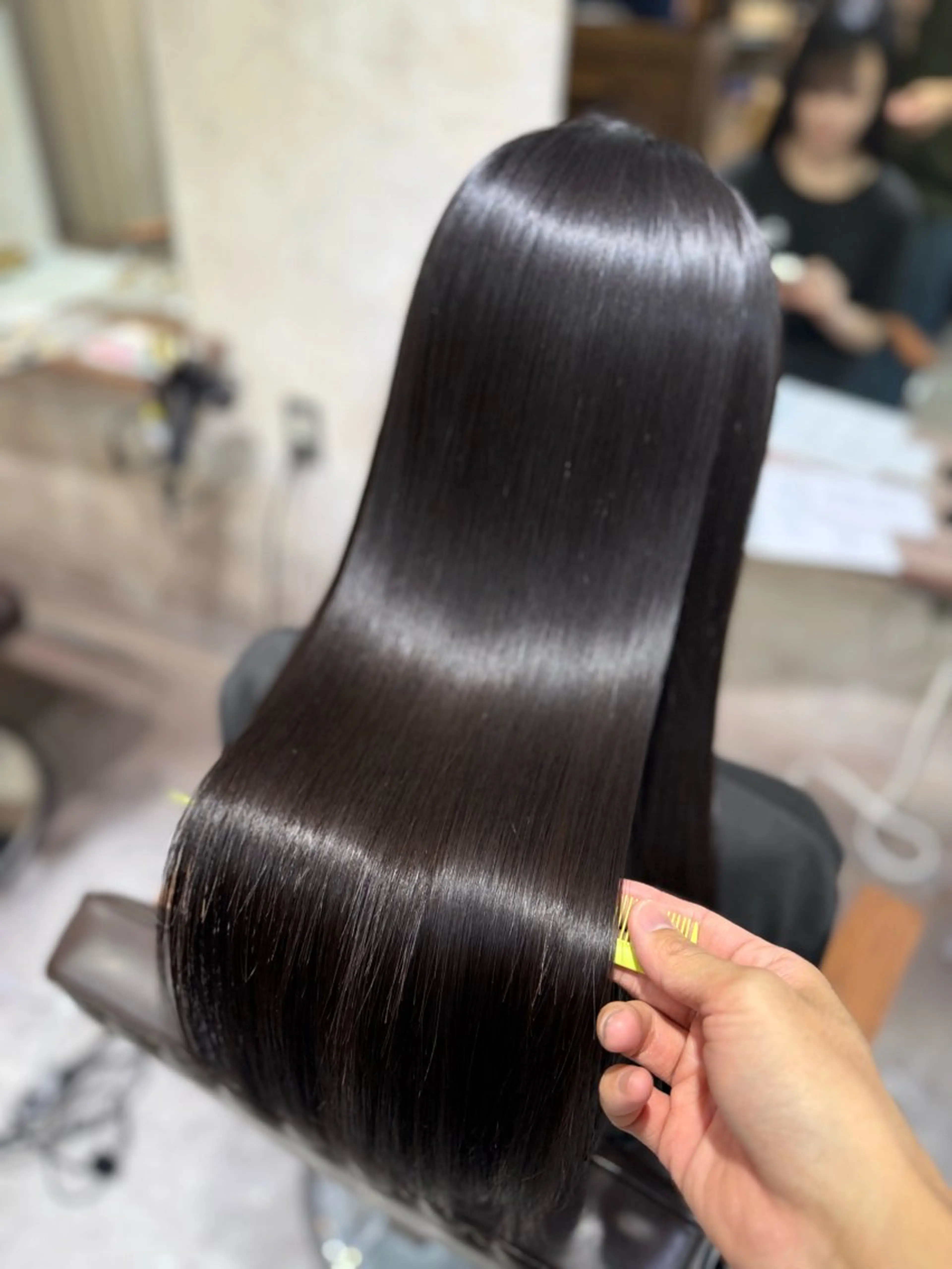 ロング 髪質改善 縮毛矯正 ioeわかめようじ/ 縮毛矯正/髪質改善のヘアスタイル