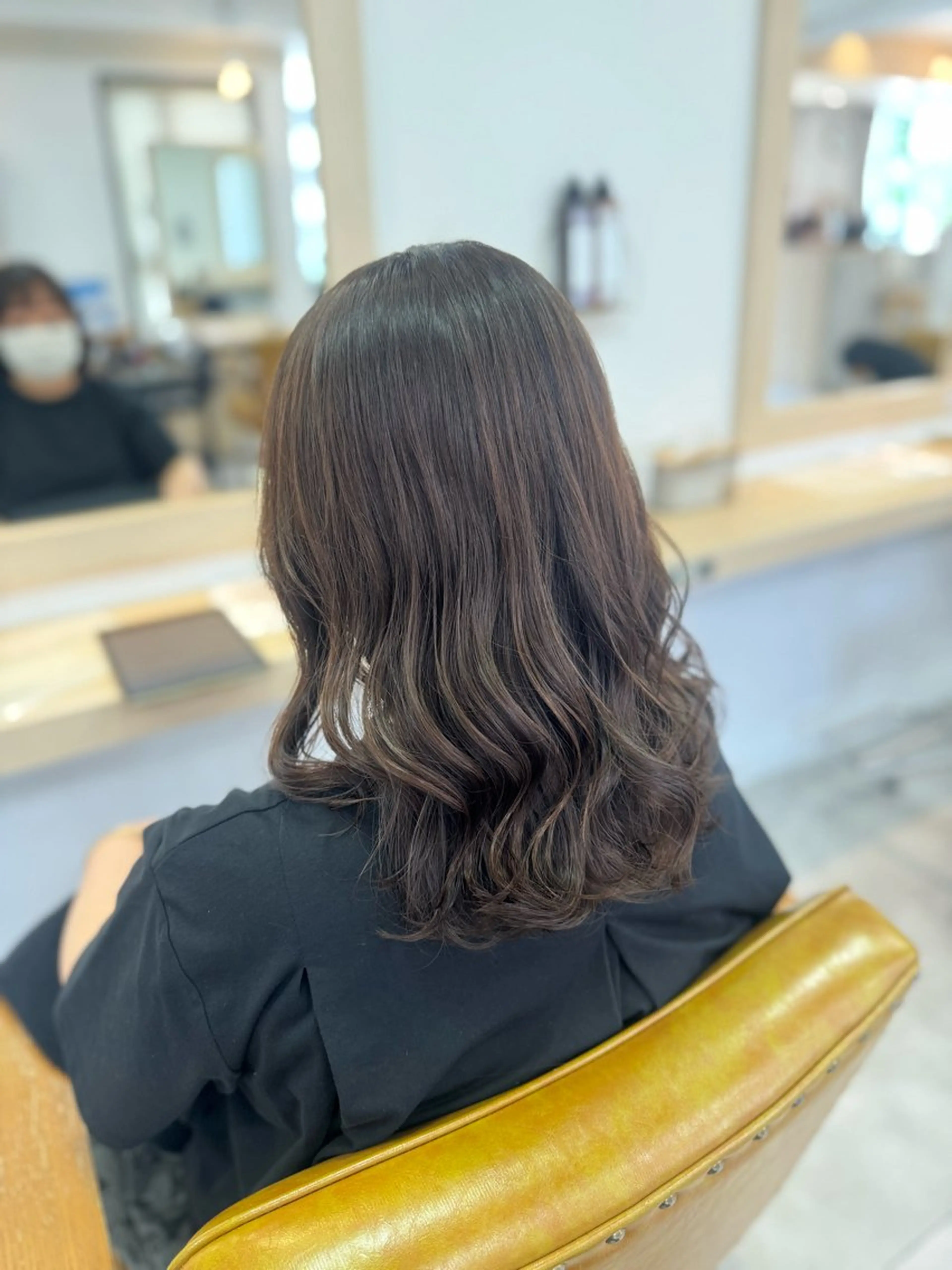 ミディアム パーマ カット パーマ ヘッドスパ 金山/レイヤー カット/Hikariのヘアスタイル