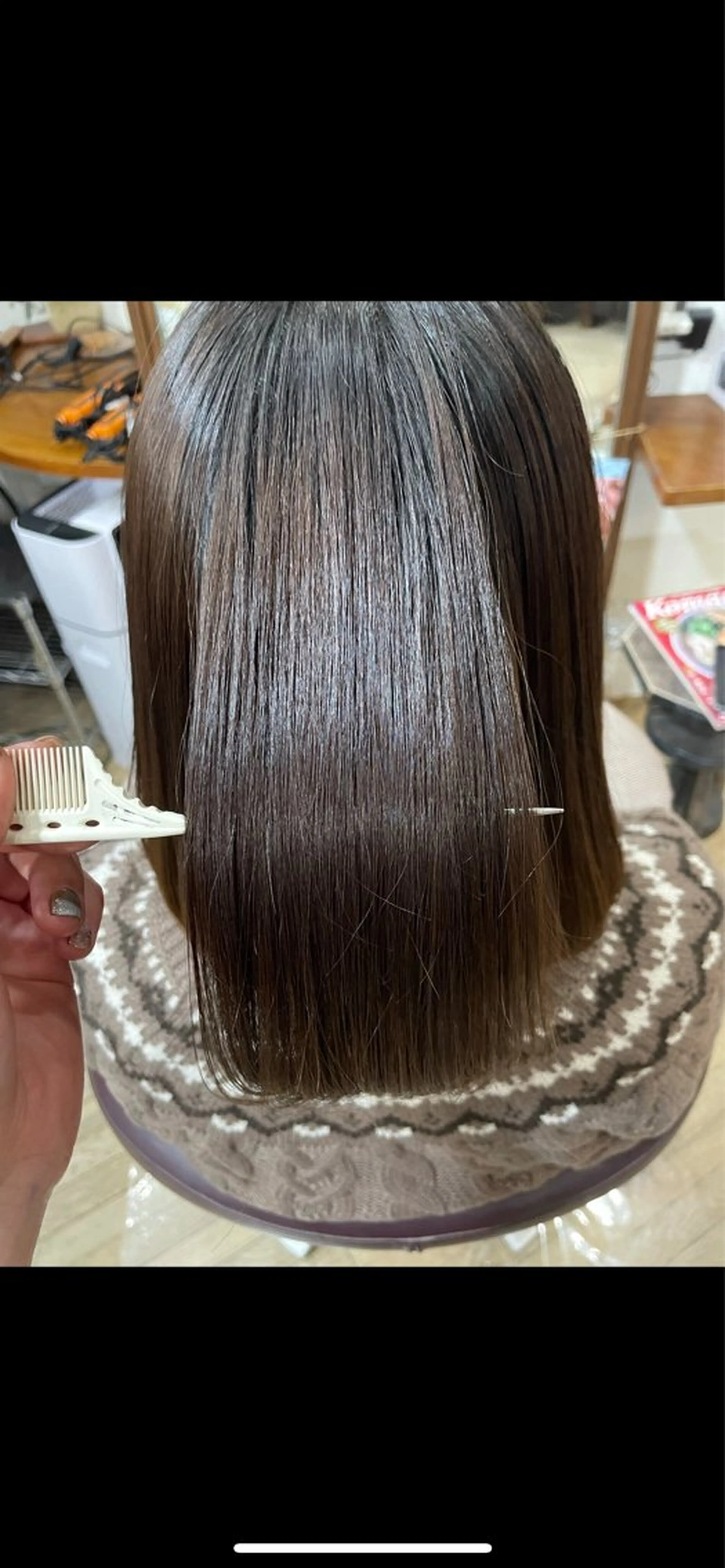 【✨️一人ひとりに合った薬剤で傷み軽減✨️】うる艶💗プレミアムストレートパーマ+3ステップトリートメント(超音波付き)の写真