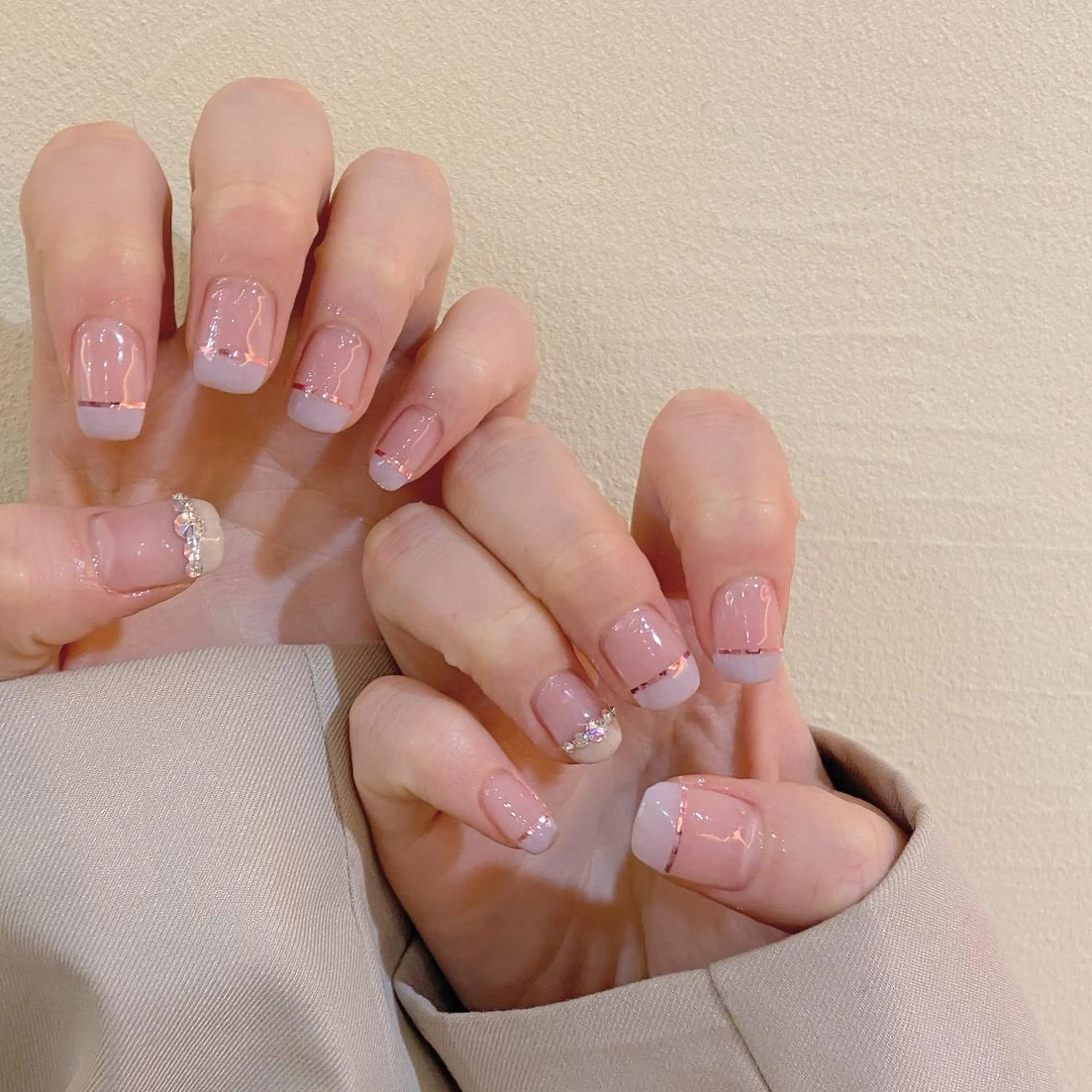 ネイル ハンドネイル 𝕄𝕚𝕪𝕦🤍 自由が丘⌇パラジェルのネイルデザイン