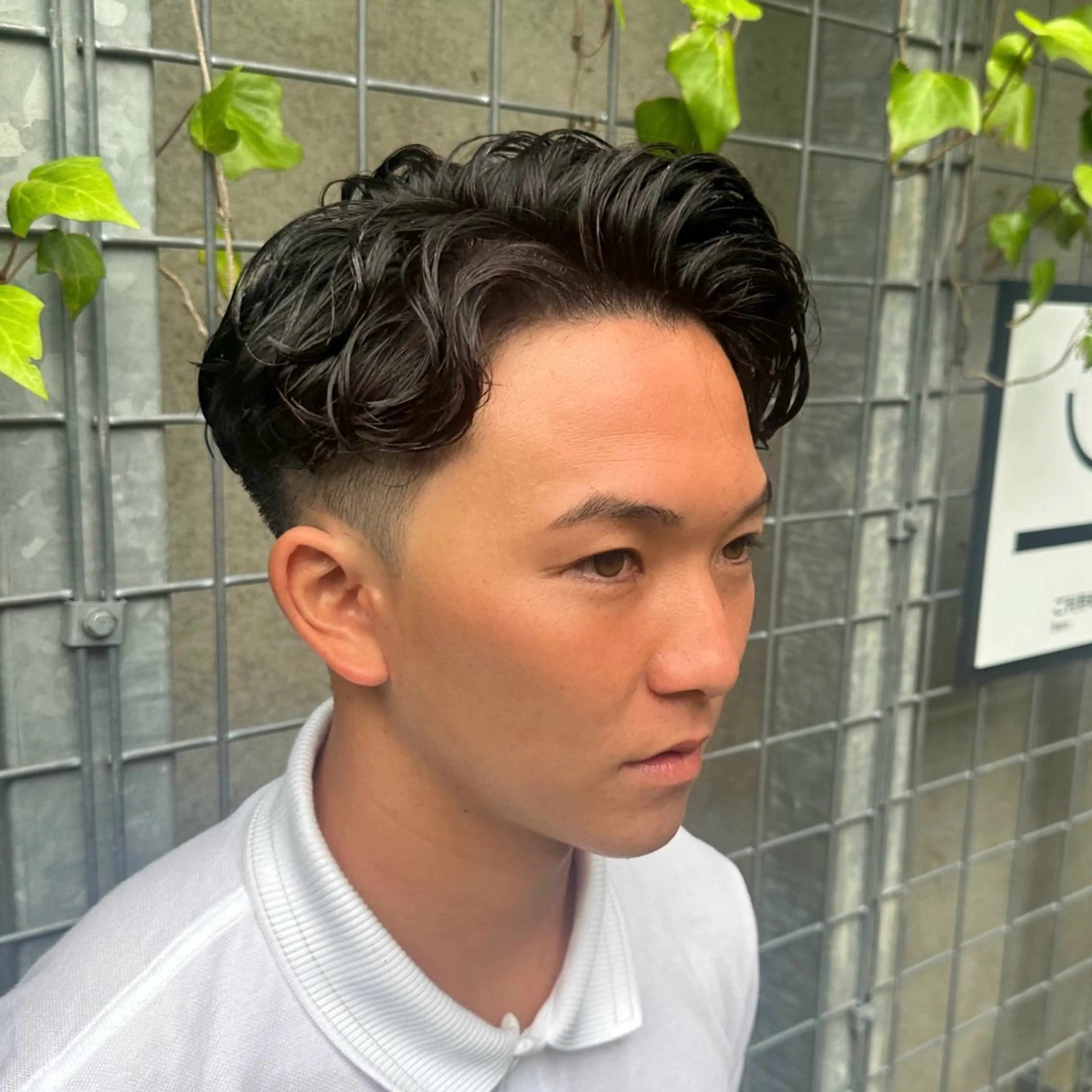 ショート パーマ メンズ ショートヘア カット パーマ トリートメント ツイスパ/メンズ パーマ/歩夢のヘアスタイル