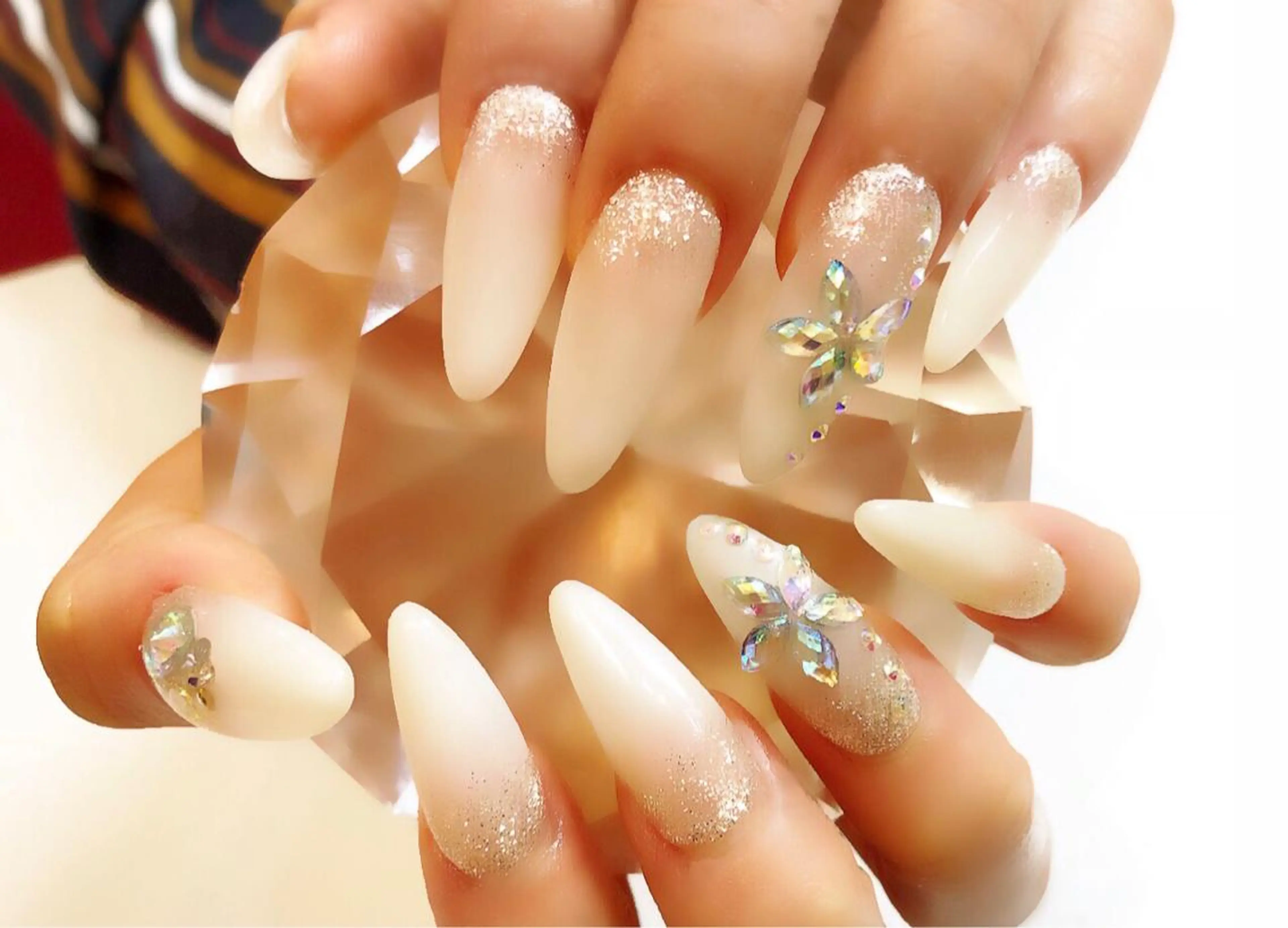 ロング カラー メンズ キッズ ネイル ジェルネイル ラメ(グリッター) スカルプネイル 冬ネイル NAILSGOGO shibuyaのネイルデザイン
