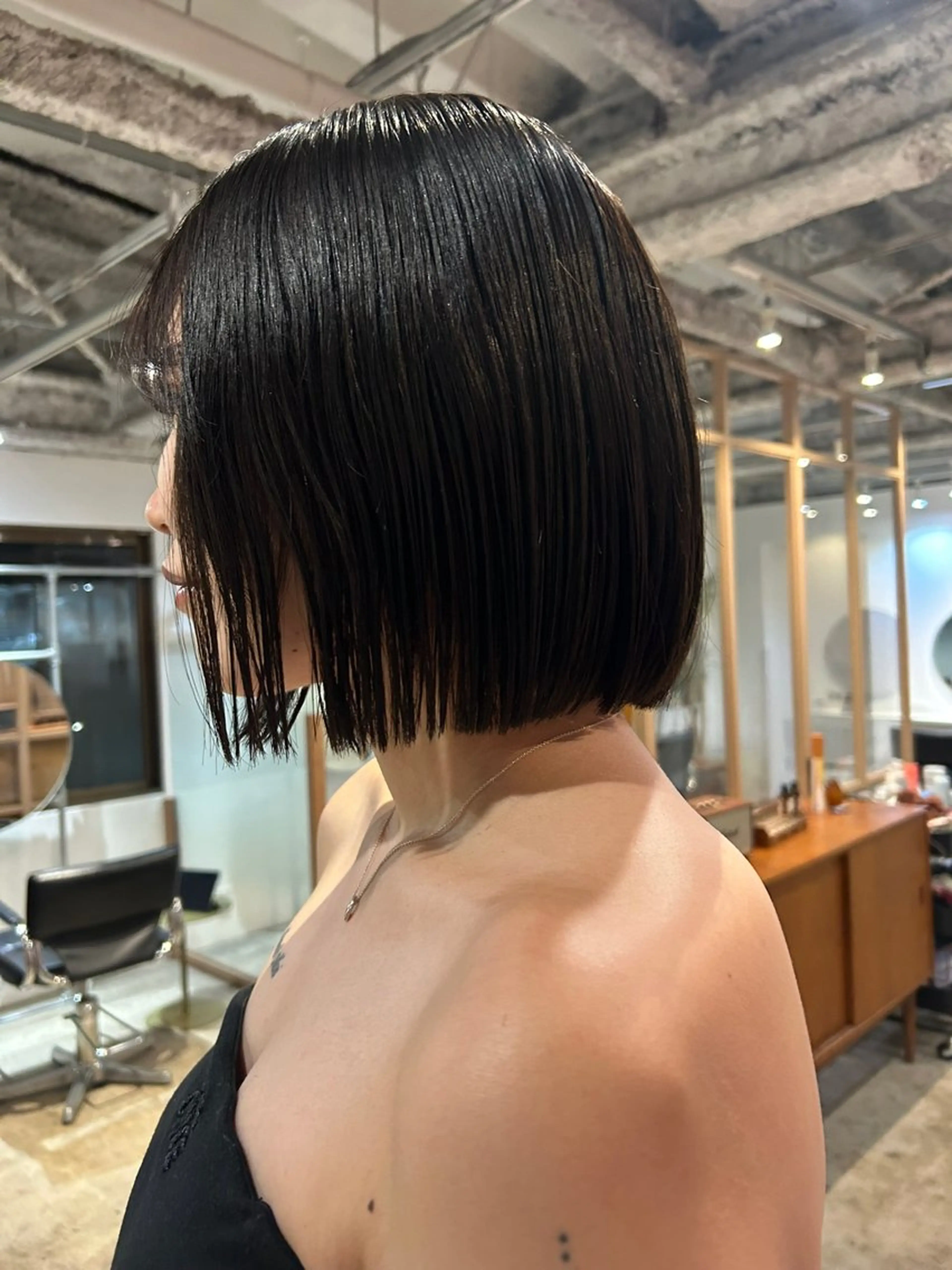 ミディアム カット トリートメント 【ボブ/縮毛矯正 /髪質改善】motoのヘアスタイル