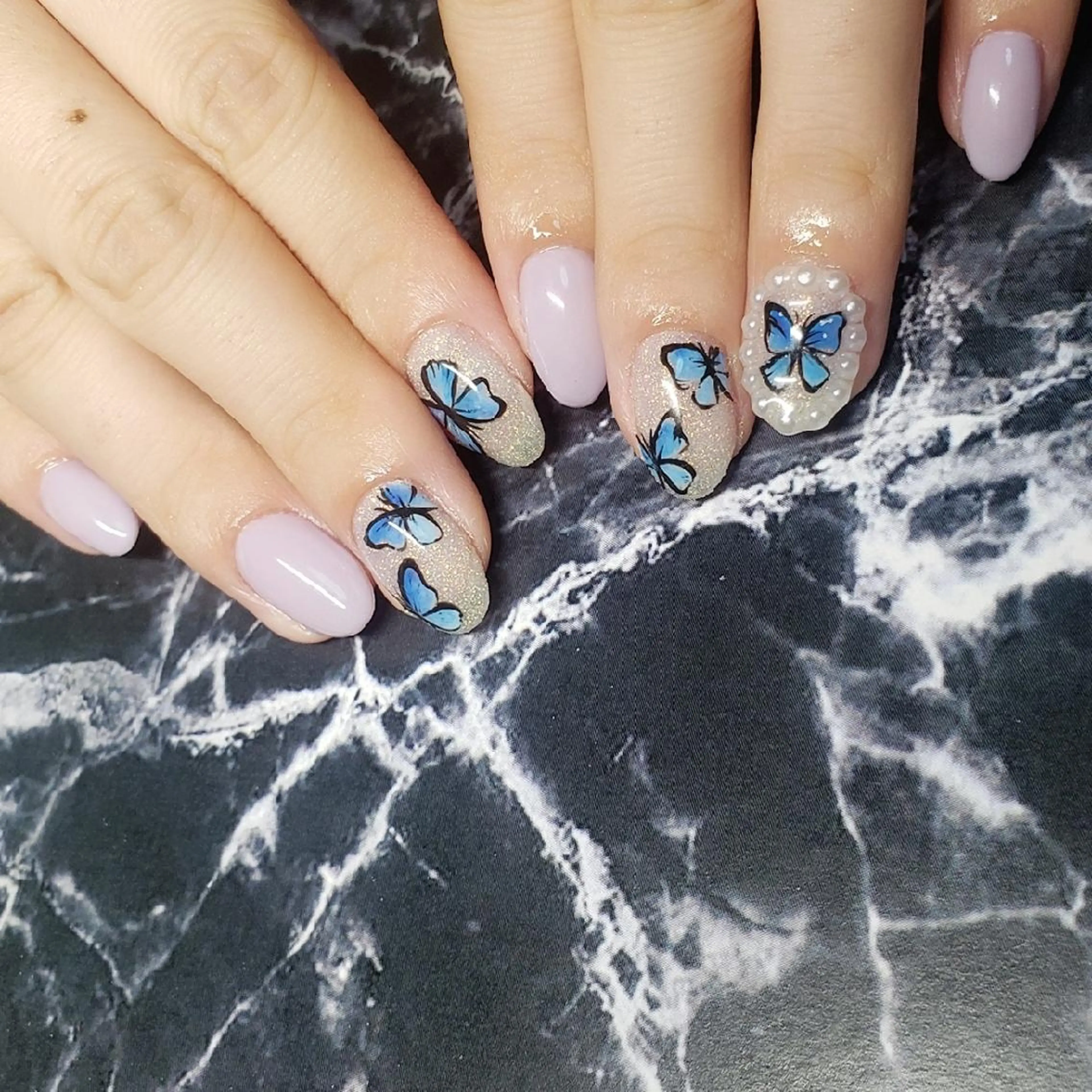 ショート ネイル ハンドネイル クロキ 。のネイルデザイン