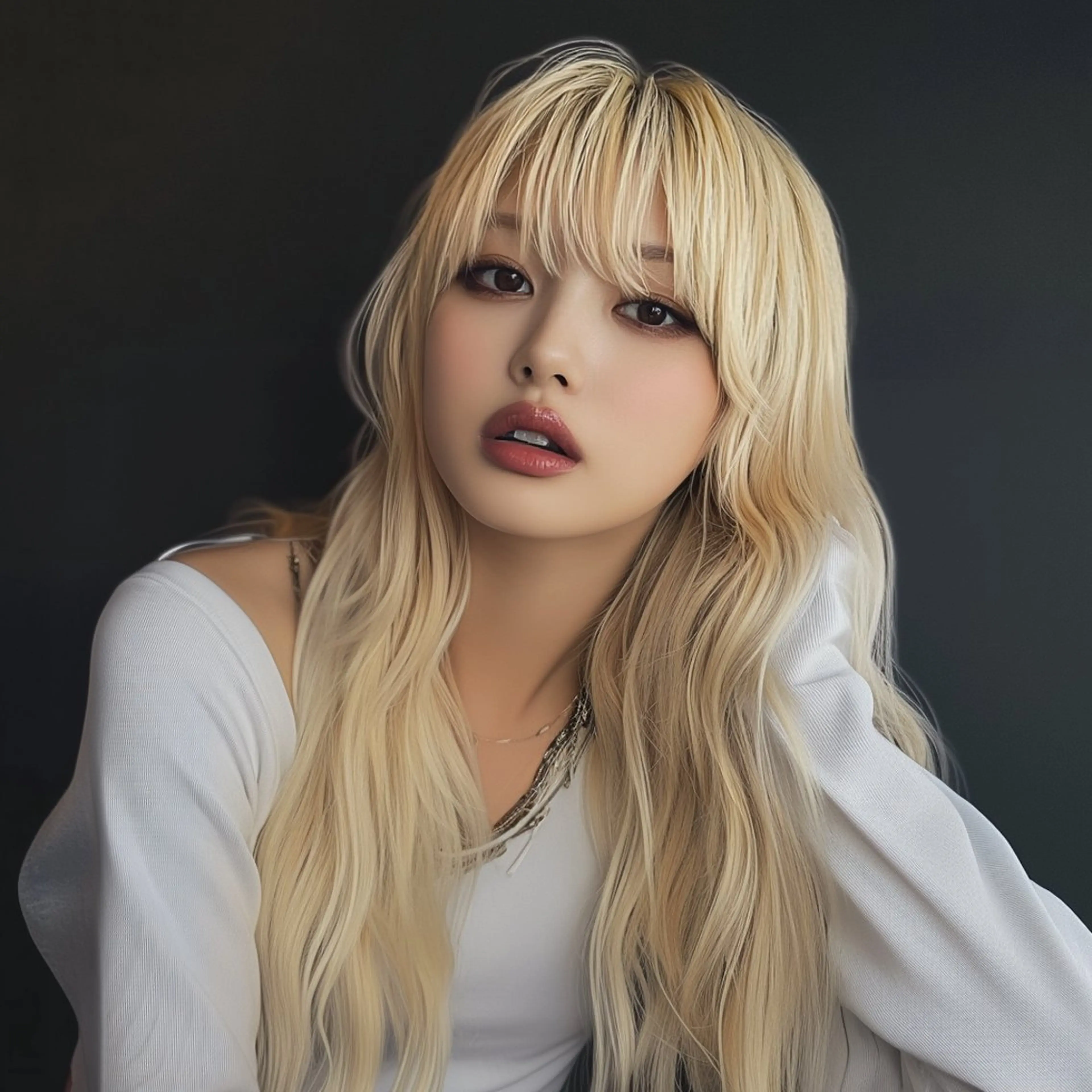 ロング カラー カット ヘアカラー トリートメント 艶カラー×艶髪矯正 /レイヤー✂️レオンのヘアスタイル