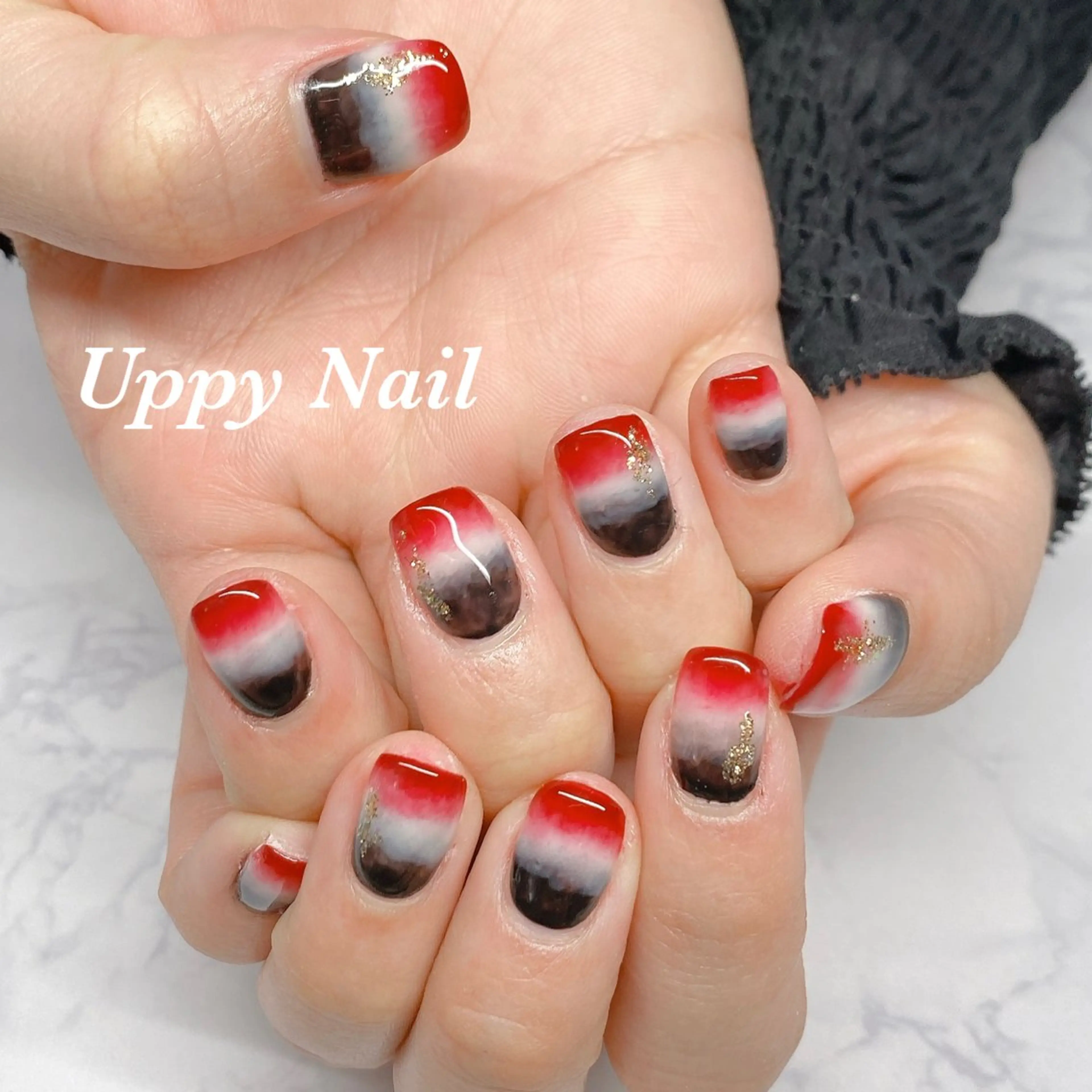 ネイル キラキラネイル ラメ(グリッター) 持ち込み ニュアンスネイル ハンドネイル Uppy Nail ukyoのネイルデザイン