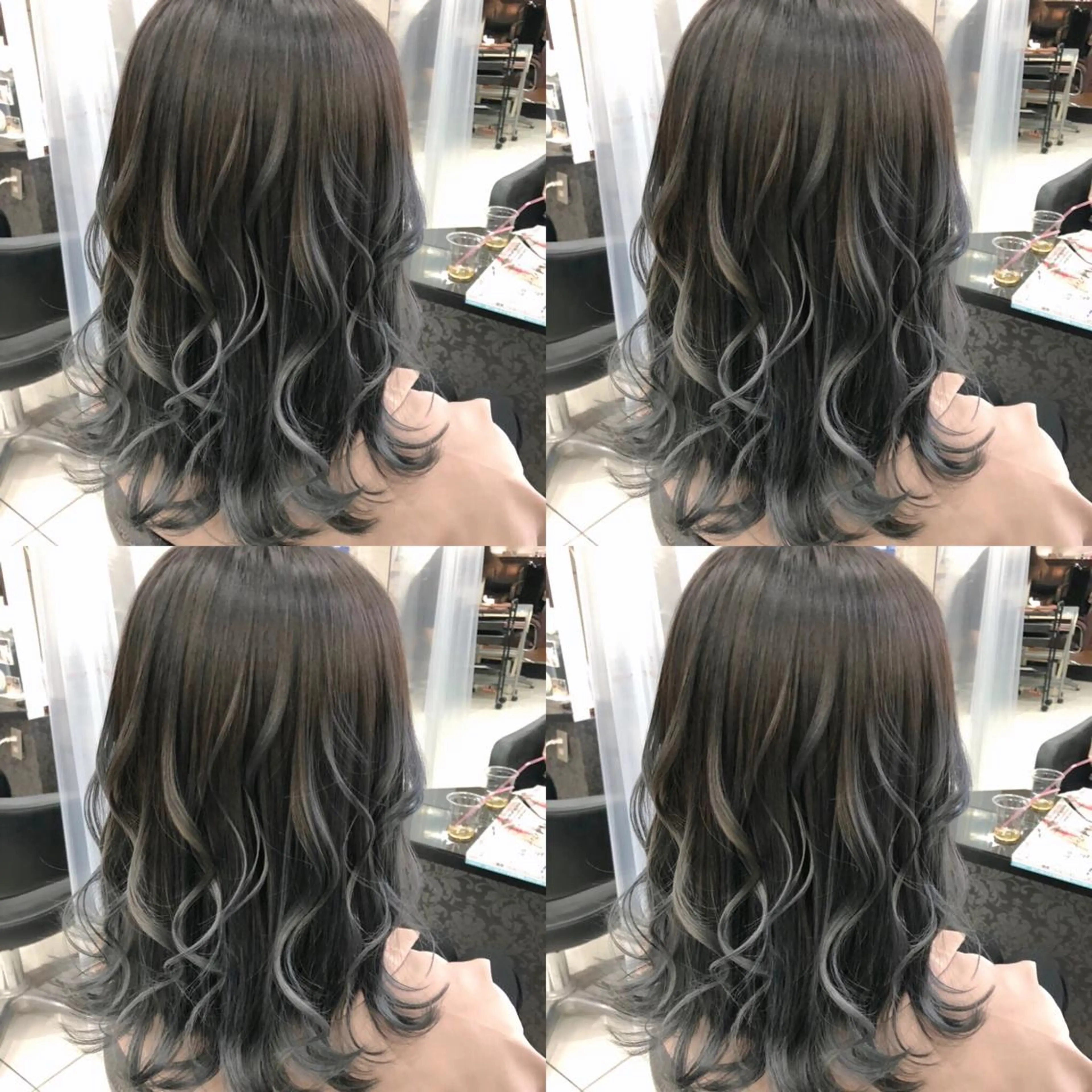 セミロング カラー アッシュ グラデーションカラー 🌷MAYU 🌷のヘアスタイル