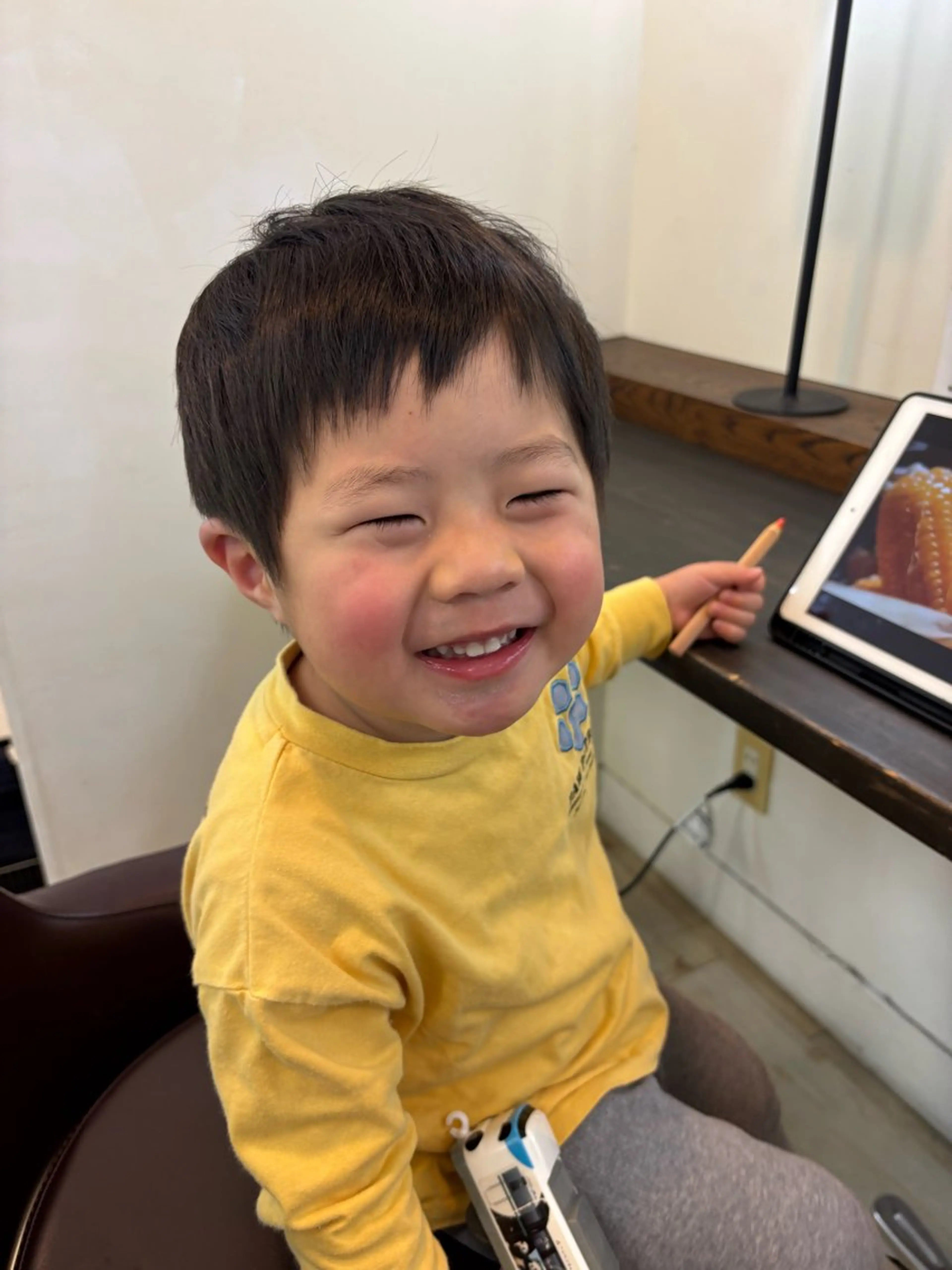 ショート メンズ キッズ ルプラボウ 石黒よう子のヘアスタイル