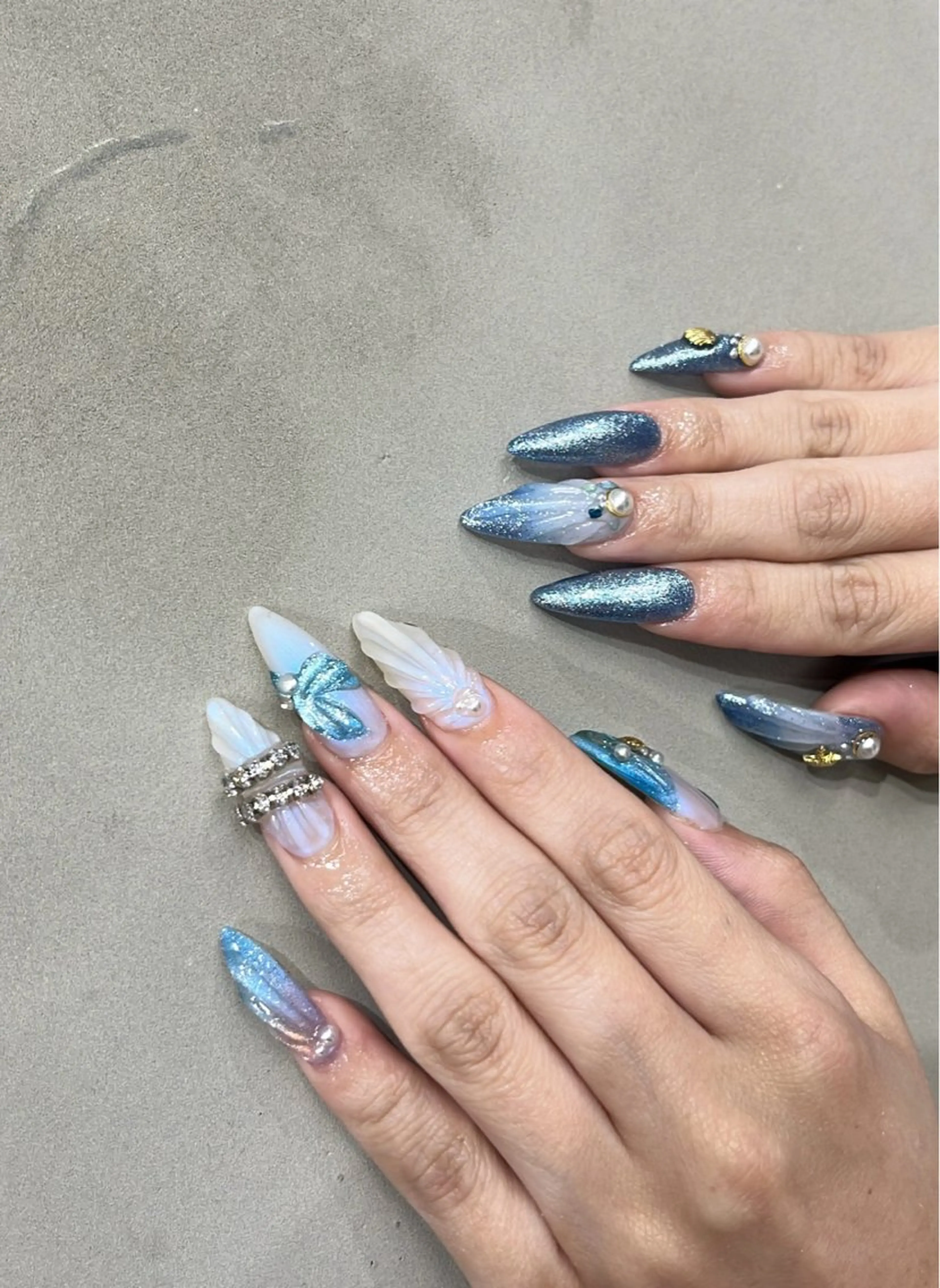 ‎𖤐 ̖́-‬オフ無料‎𖤐 ̖́-‬‎ 長さだし＋自由デザイン 30%off ¥14,000の写真