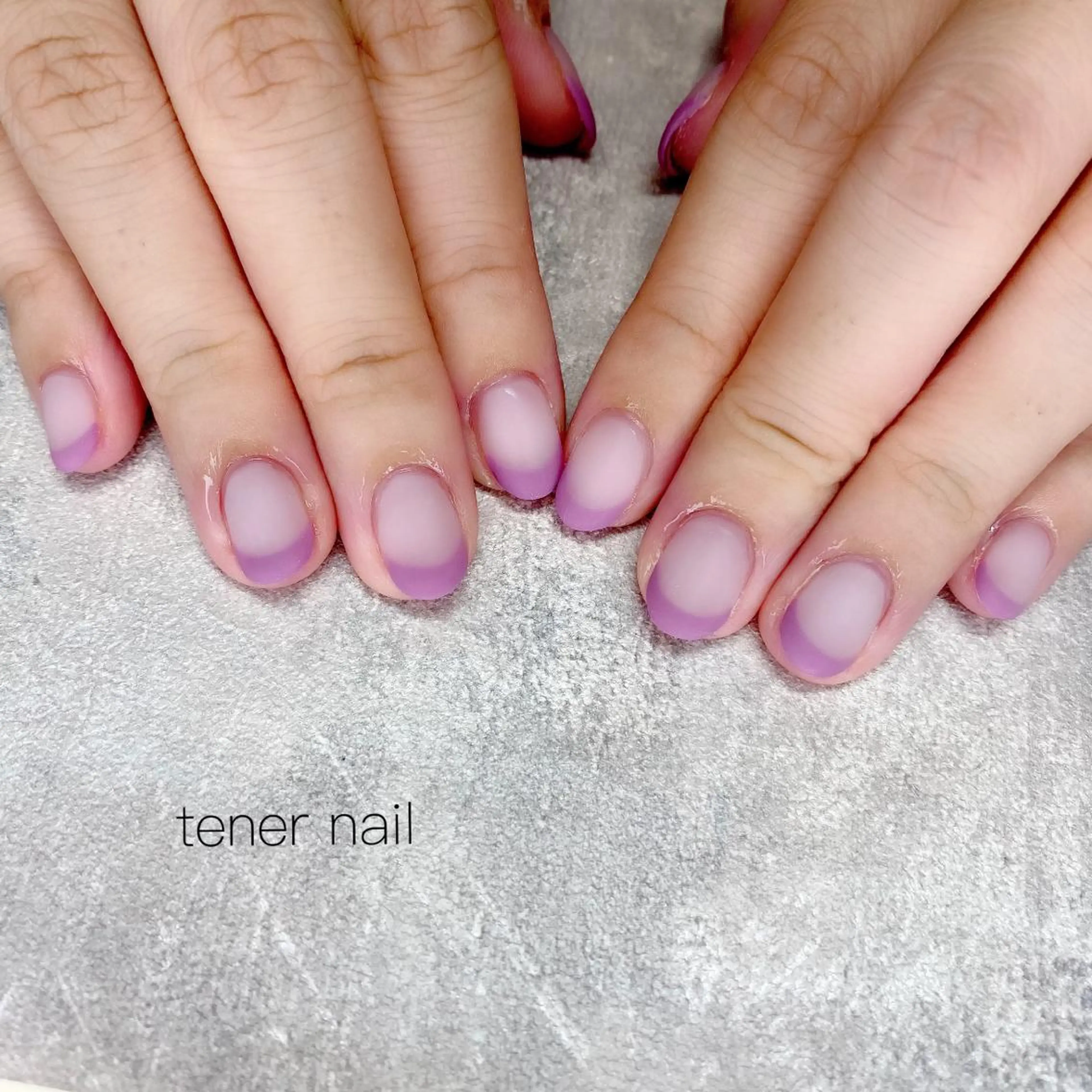 ネイル フレンチネイル マットネイル tener  nail  テネルネイル所属・テネルネイル tener nailのネイルデザイン