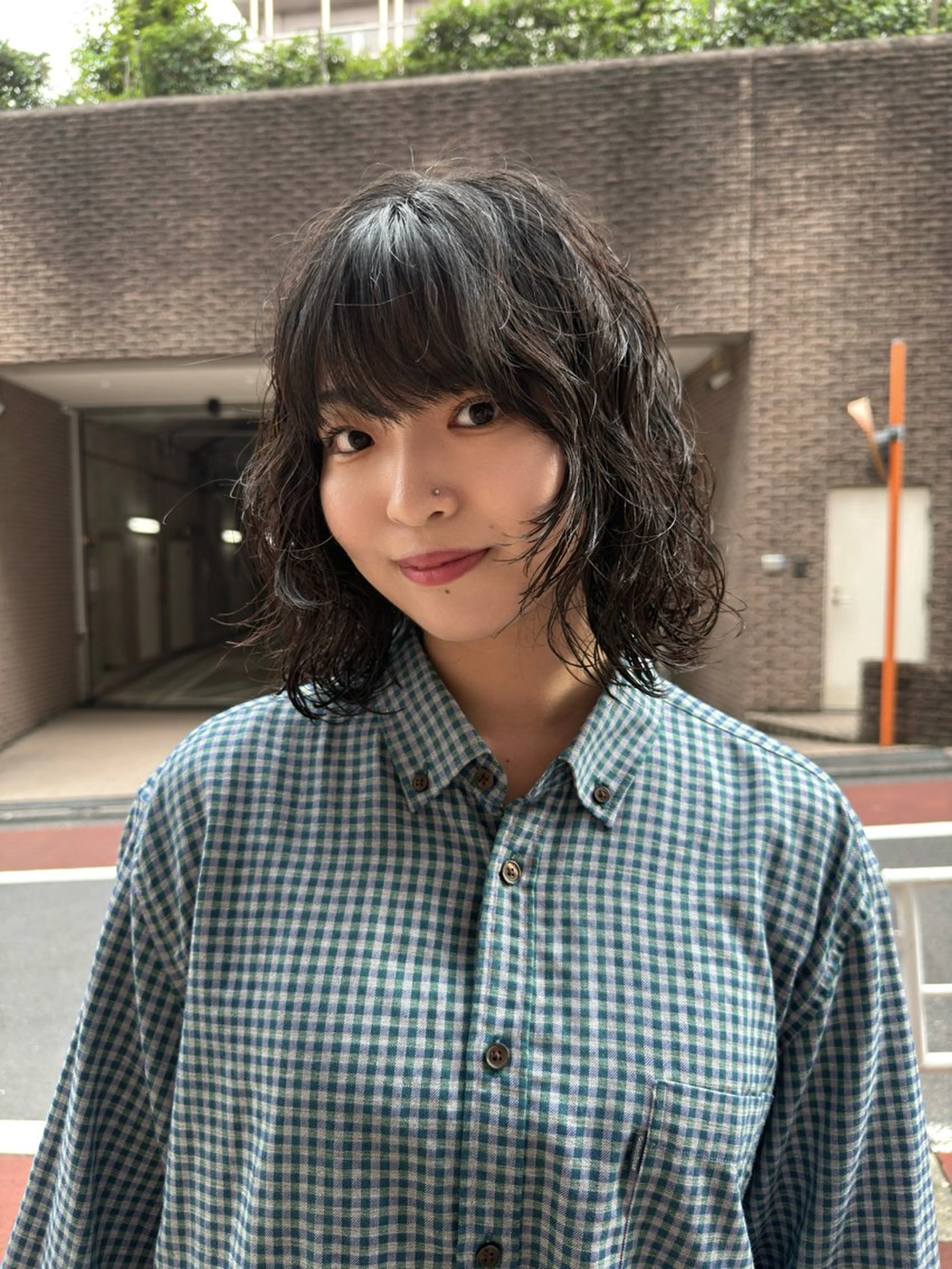 ミディアム パーマ パーマ/ボブ /レイヤー チヒロのヘアスタイル