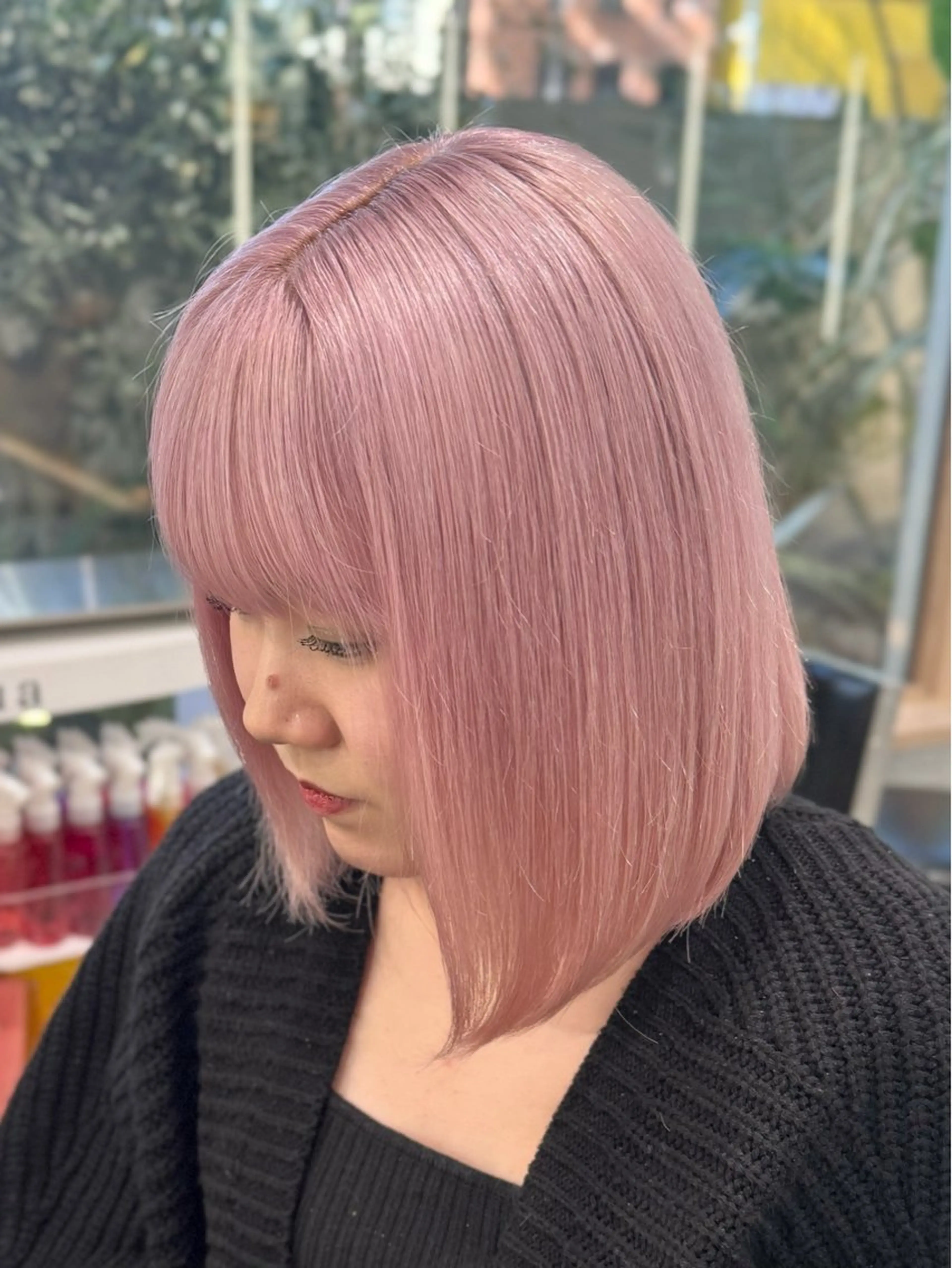 カラー ピンクカラー ヘアカラー トリートメント 《ブリーチ/赤み消し /髪質改善》若松良樹のヘアスタイル