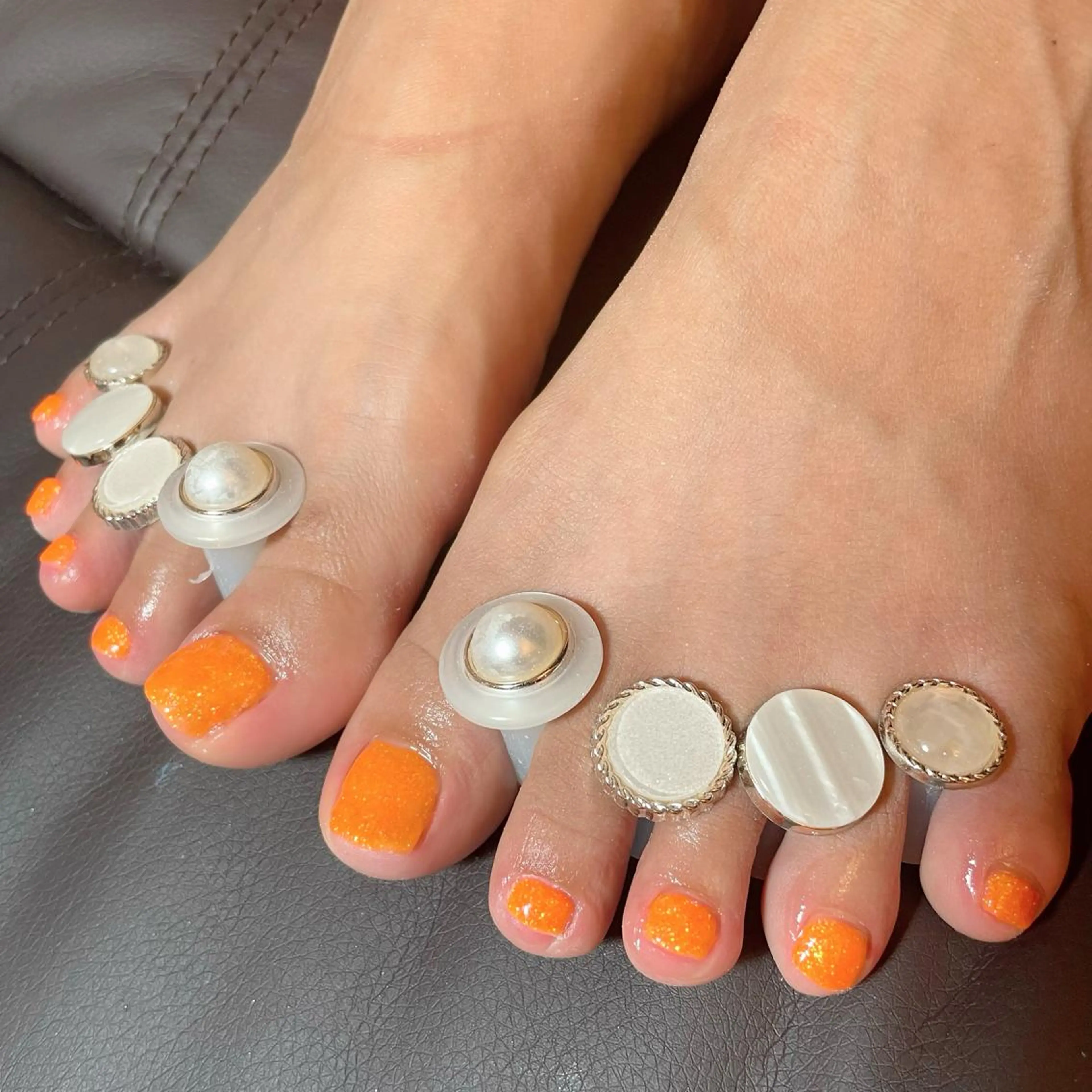 foot🦶ワンカラーorラメグラの写真