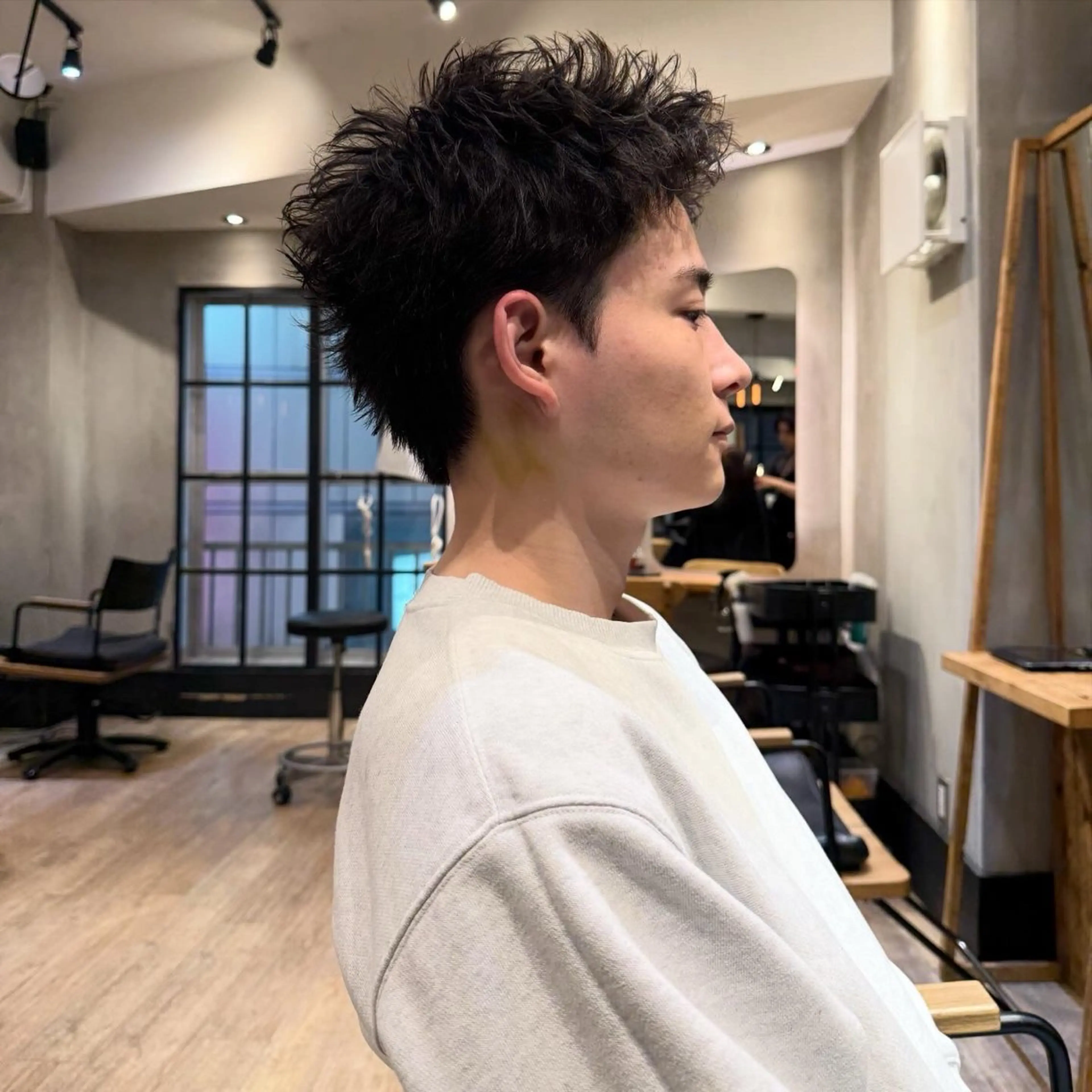 ショート パーマ メンズ メンズパーマ メンズショート スパイキーショート ショートヘア カット パーマ heavenly by HAVANA新宿所属・メンズショート/ピン パーマ/新宿/フウガのヘアスタイル