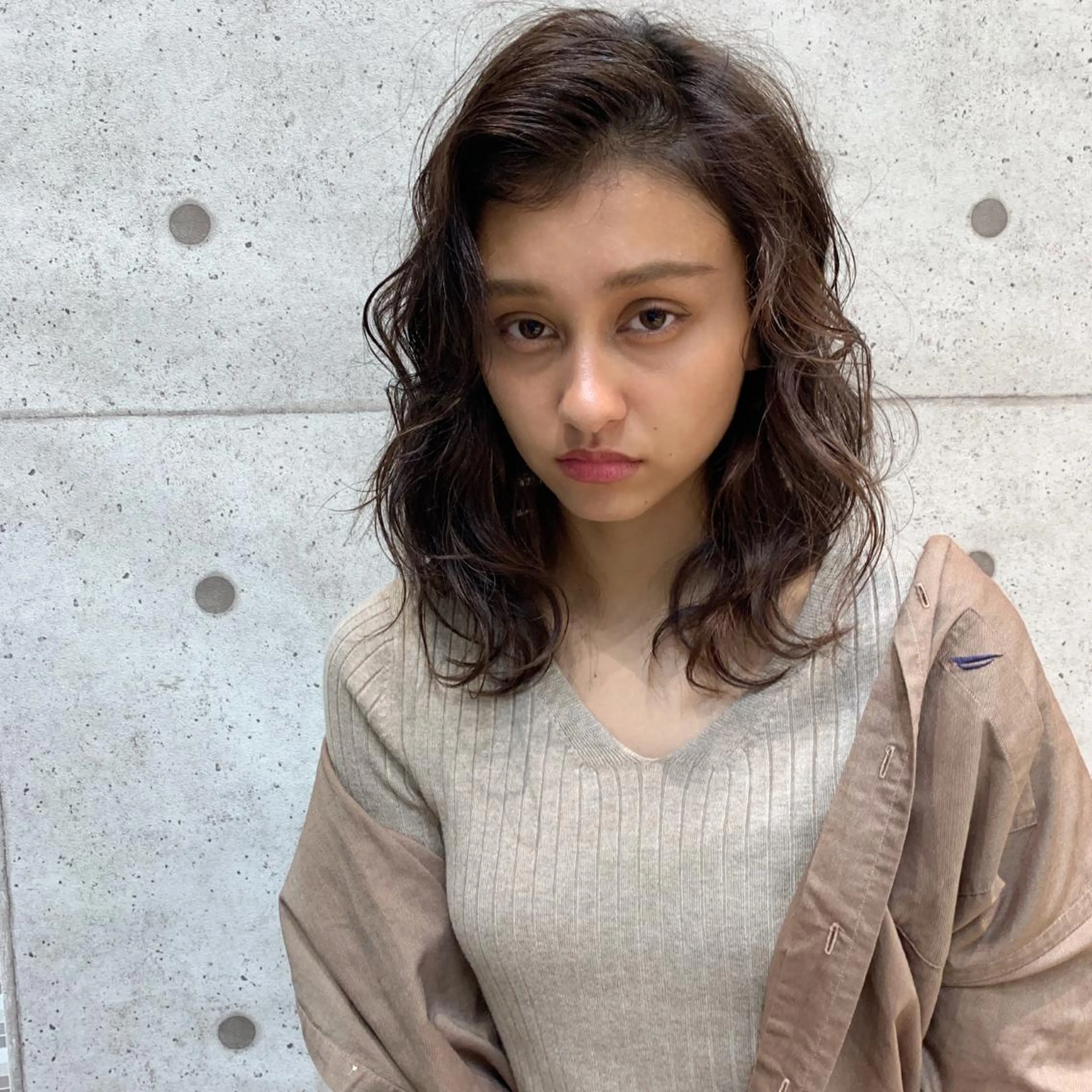 セミロング カラー 【韓国風くびれヘア】 joule小木曽輝のヘアスタイル