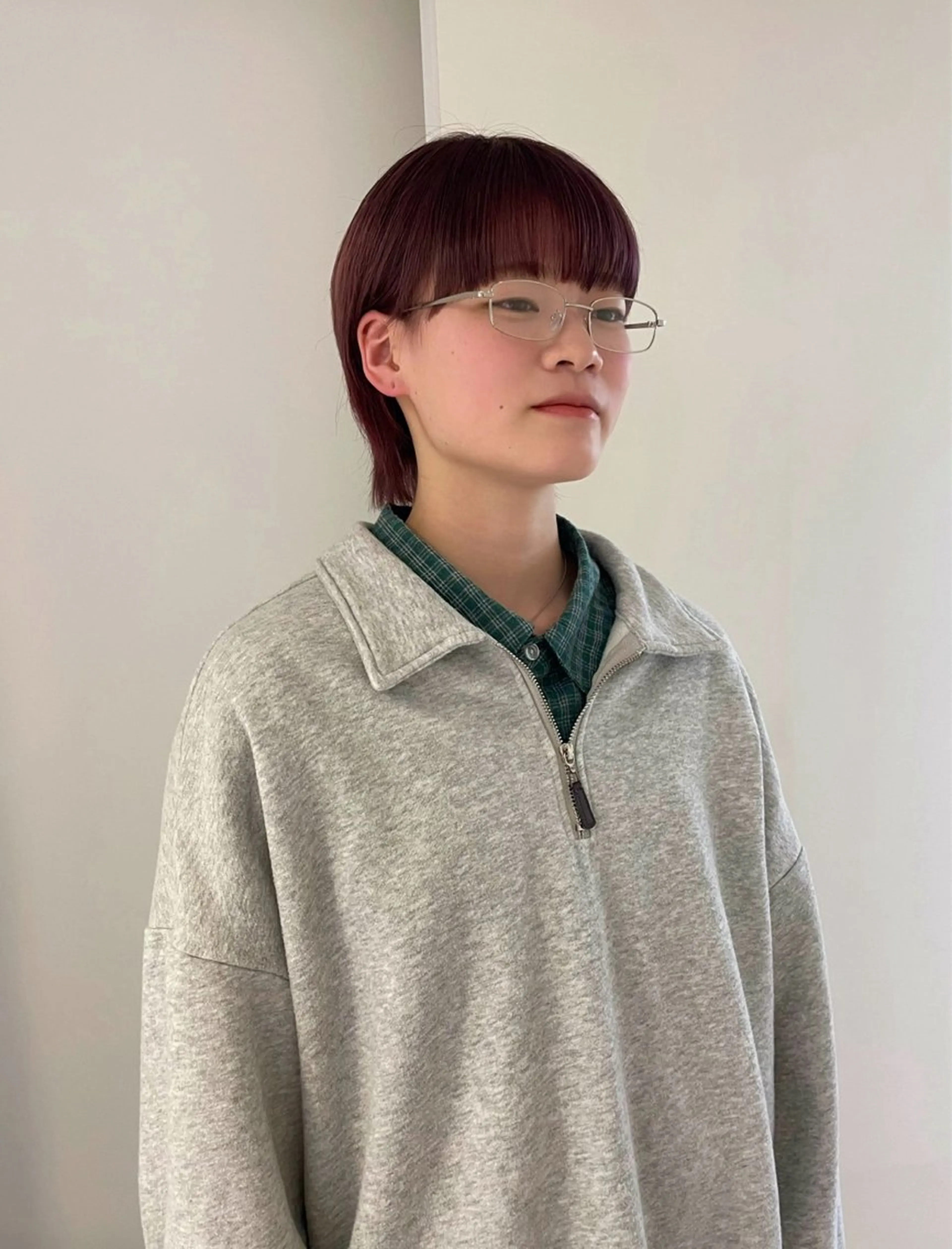 ショート ナチュラル/似合わせ /ベージュ/齋藤朱夏のヘアスタイル