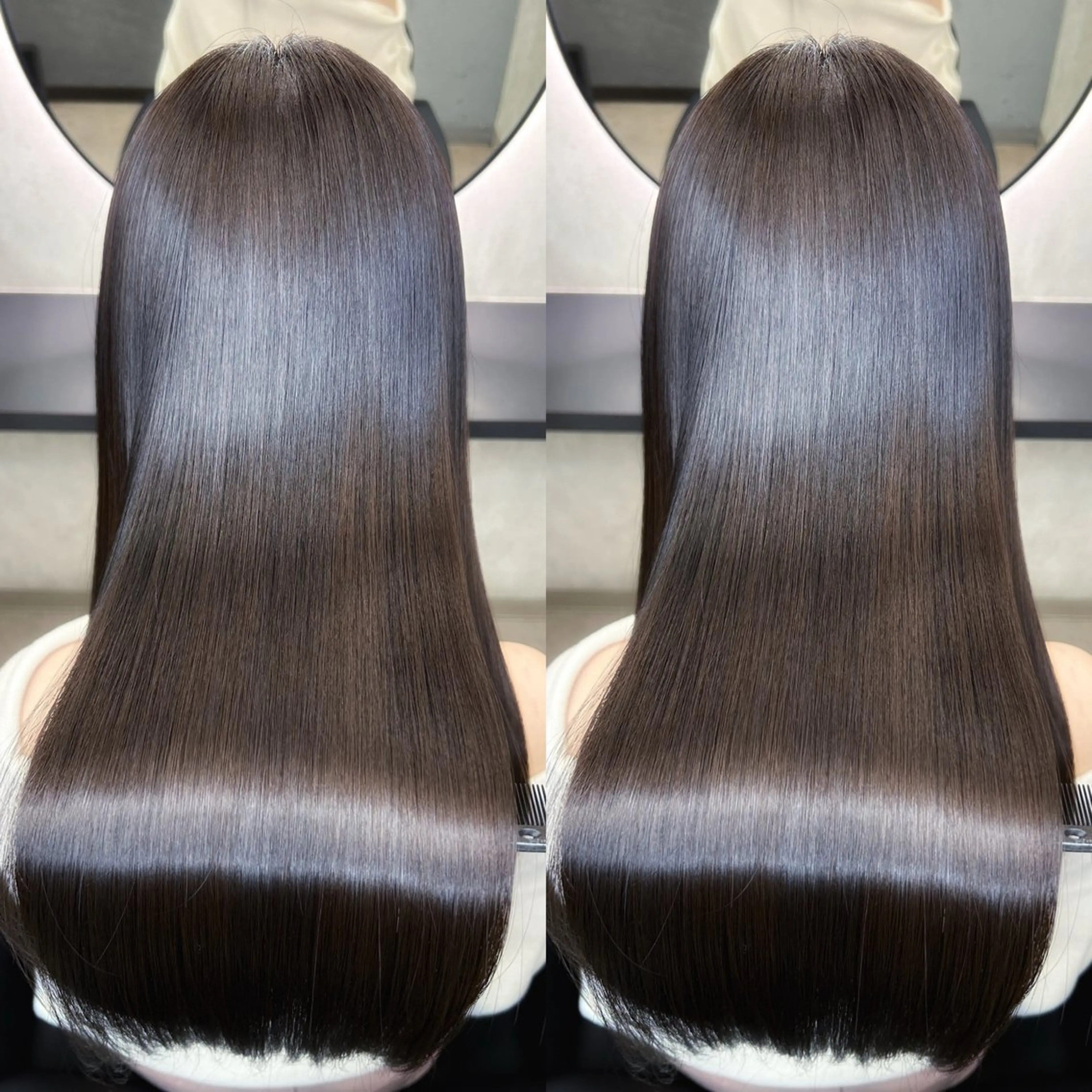 ロング 髪質改善 韓国風ヘア ロング 縮毛矯正 新宿/美髪矯正 髪質改善/韓国風山本のヘアスタイル