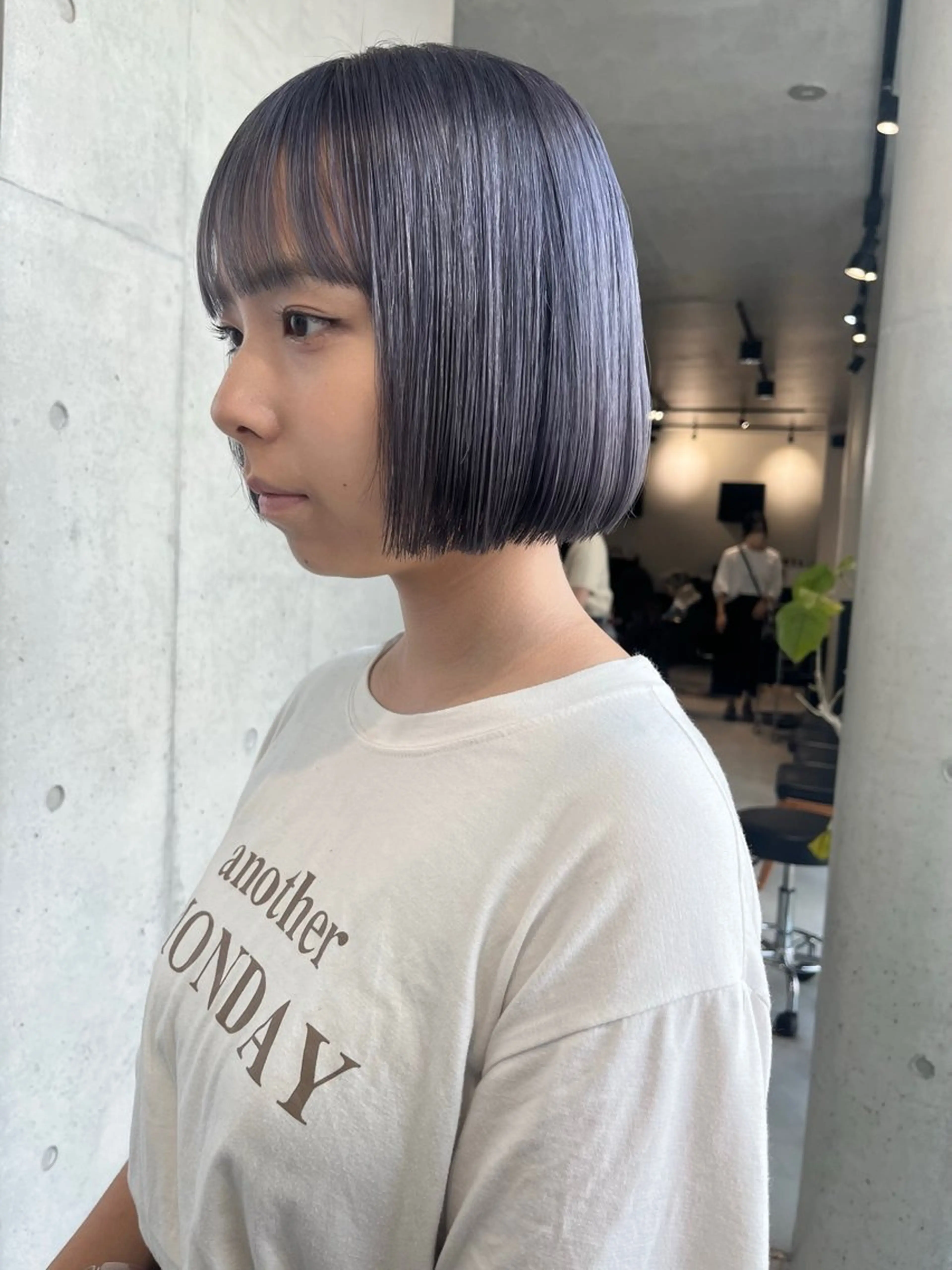 ミディアム カラー パーマ ヘアアレンジ カット ヘアカラー 透明感/オリーブ/ グレージュ/YUKAのヘアスタイル