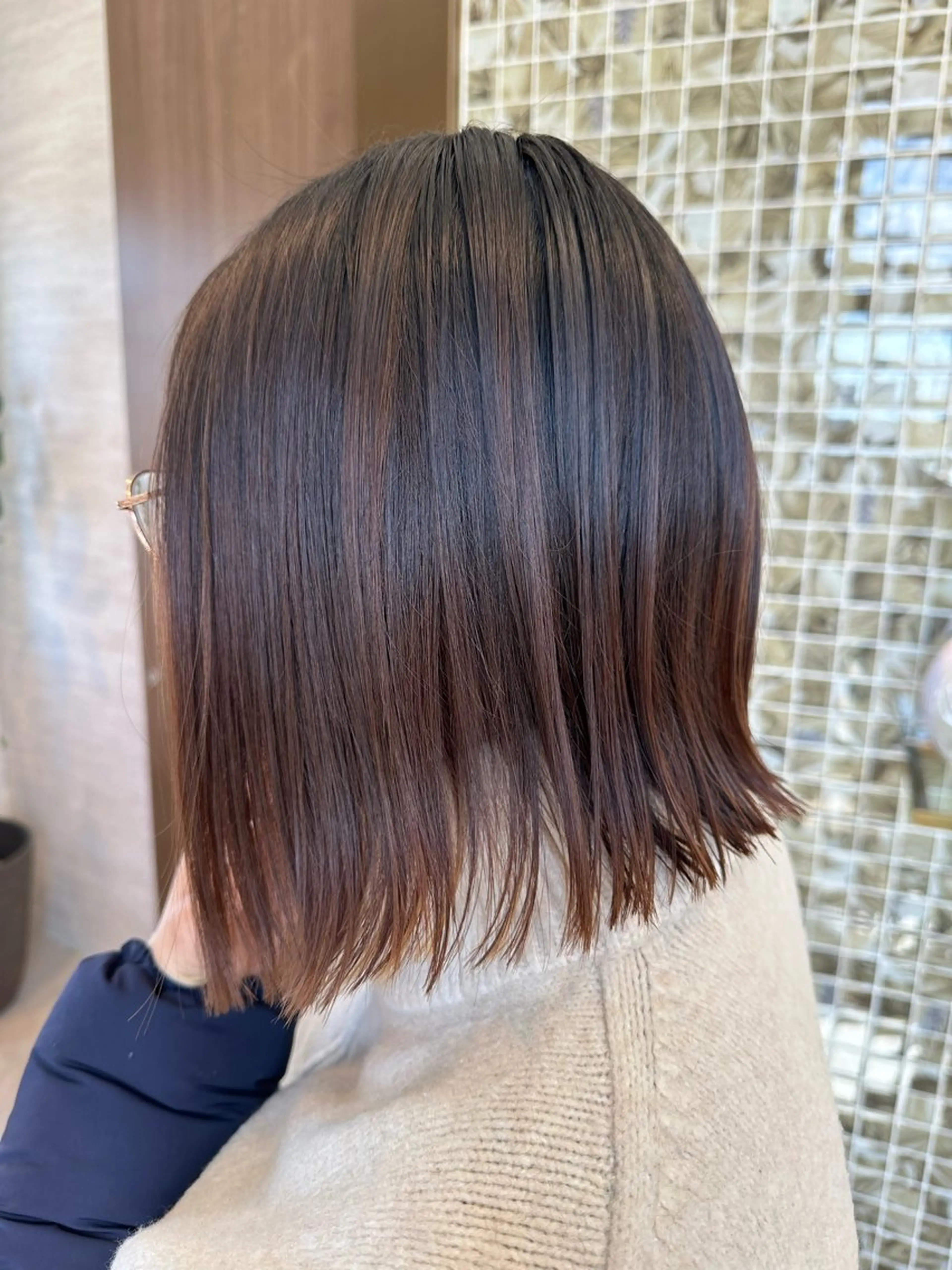 ミディアム 切りっぱなしボブ ボブ LEPIA名古屋駅前店所属・和田 侑里香のマツエク・マツパデザイン