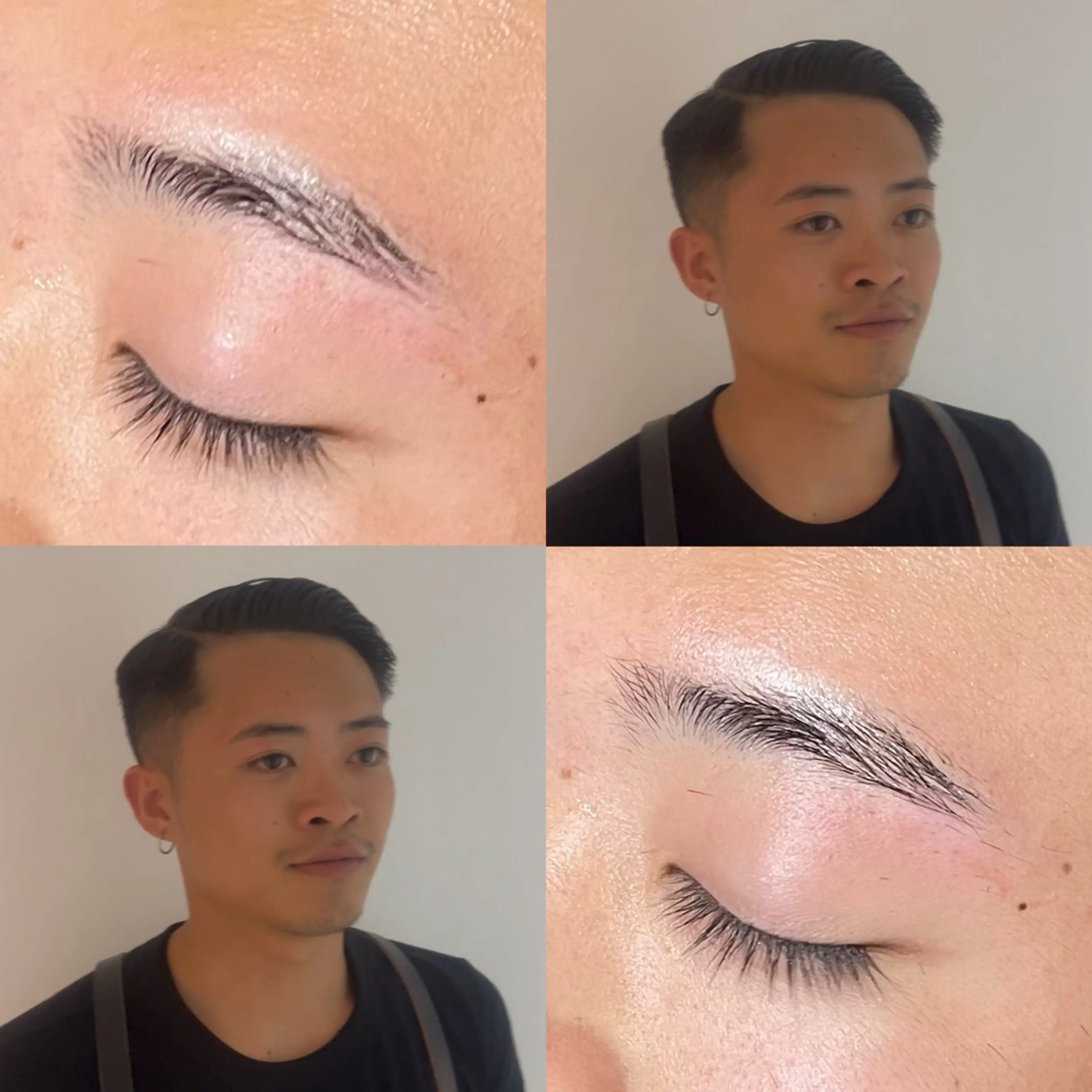 メンズ アイブロウ ワックス脱毛 眉カット なじませエクステ🍒 Haruka💝のヘアスタイル