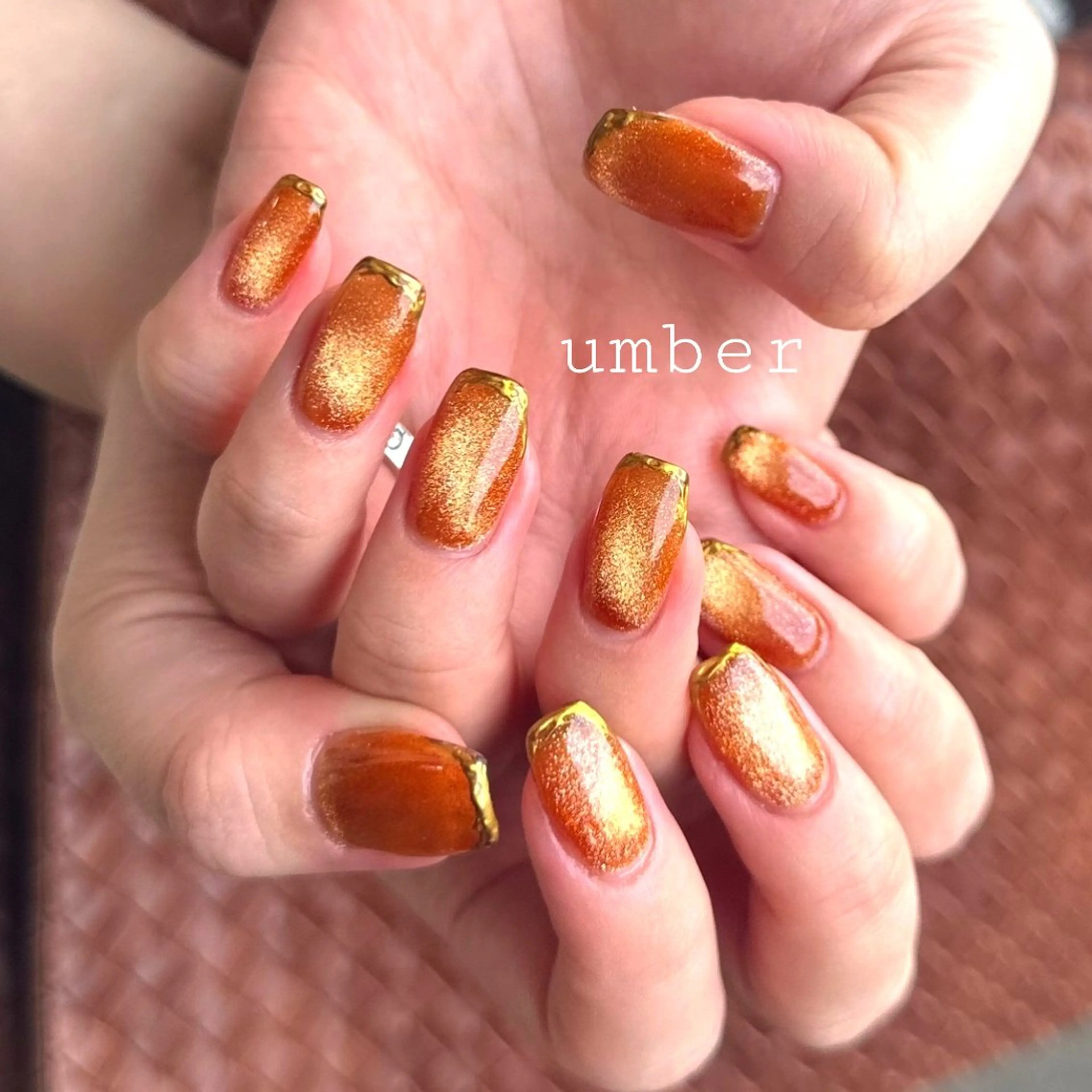 ネイル ハンドネイル umber 三茶1分のネイルデザイン