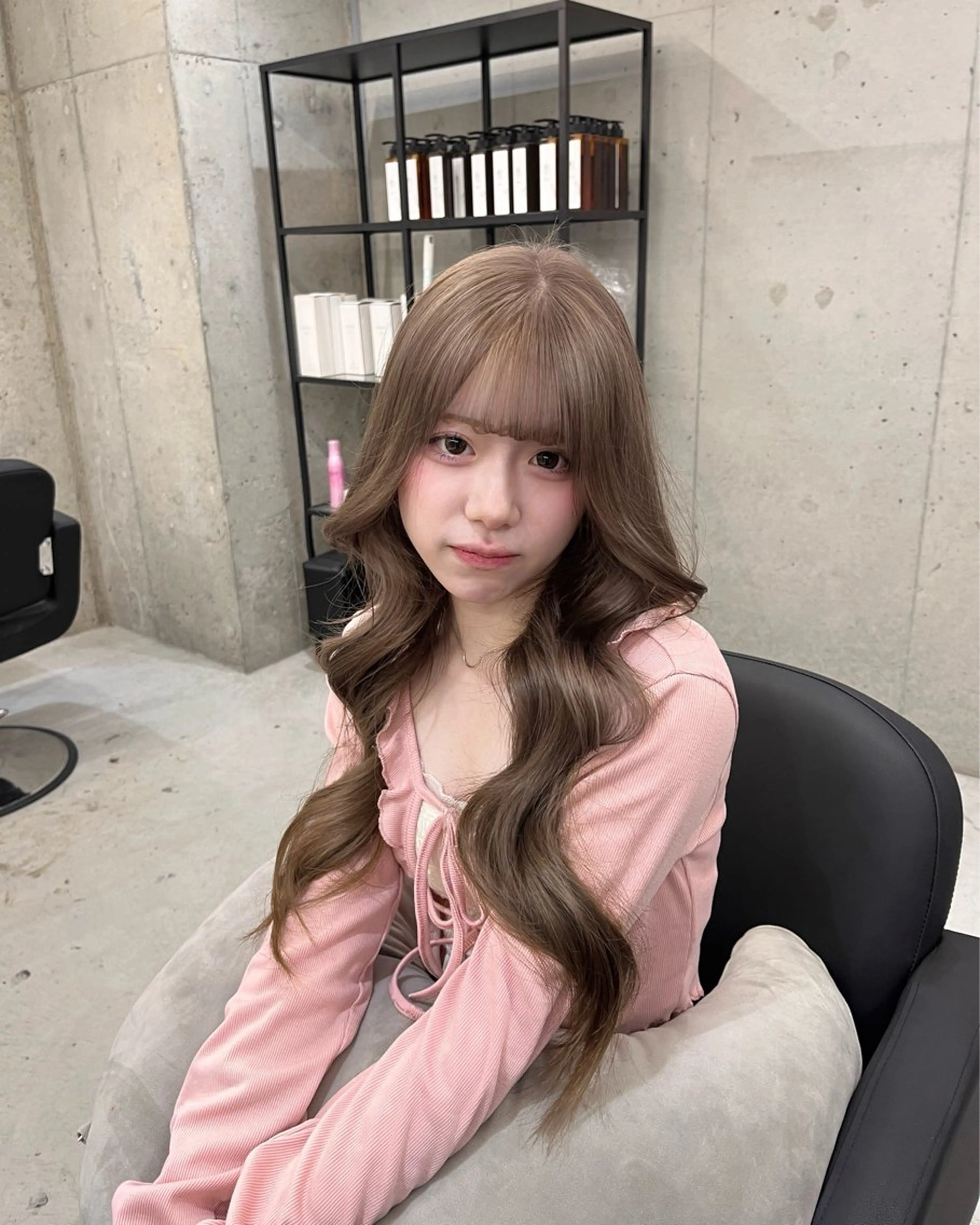 カラー ベージュカラー ミルクティーベージュ nico所属・KANNA🩵 nico 東心斎橋のヘアスタイル