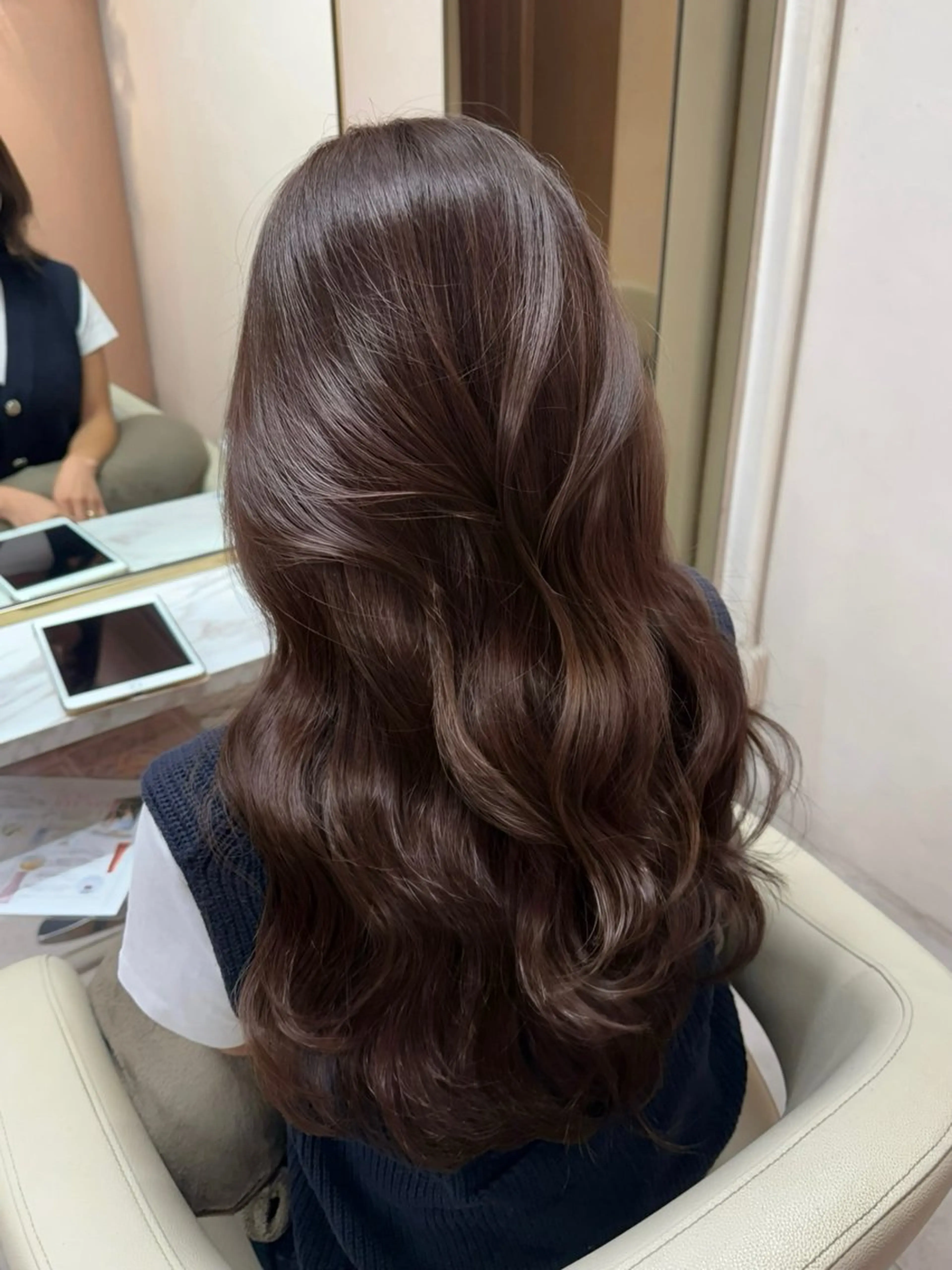 ロング カラー カット ヘアカラー トリートメント ♡韓国/レイヤー カット/Ayana♡のヘアスタイル